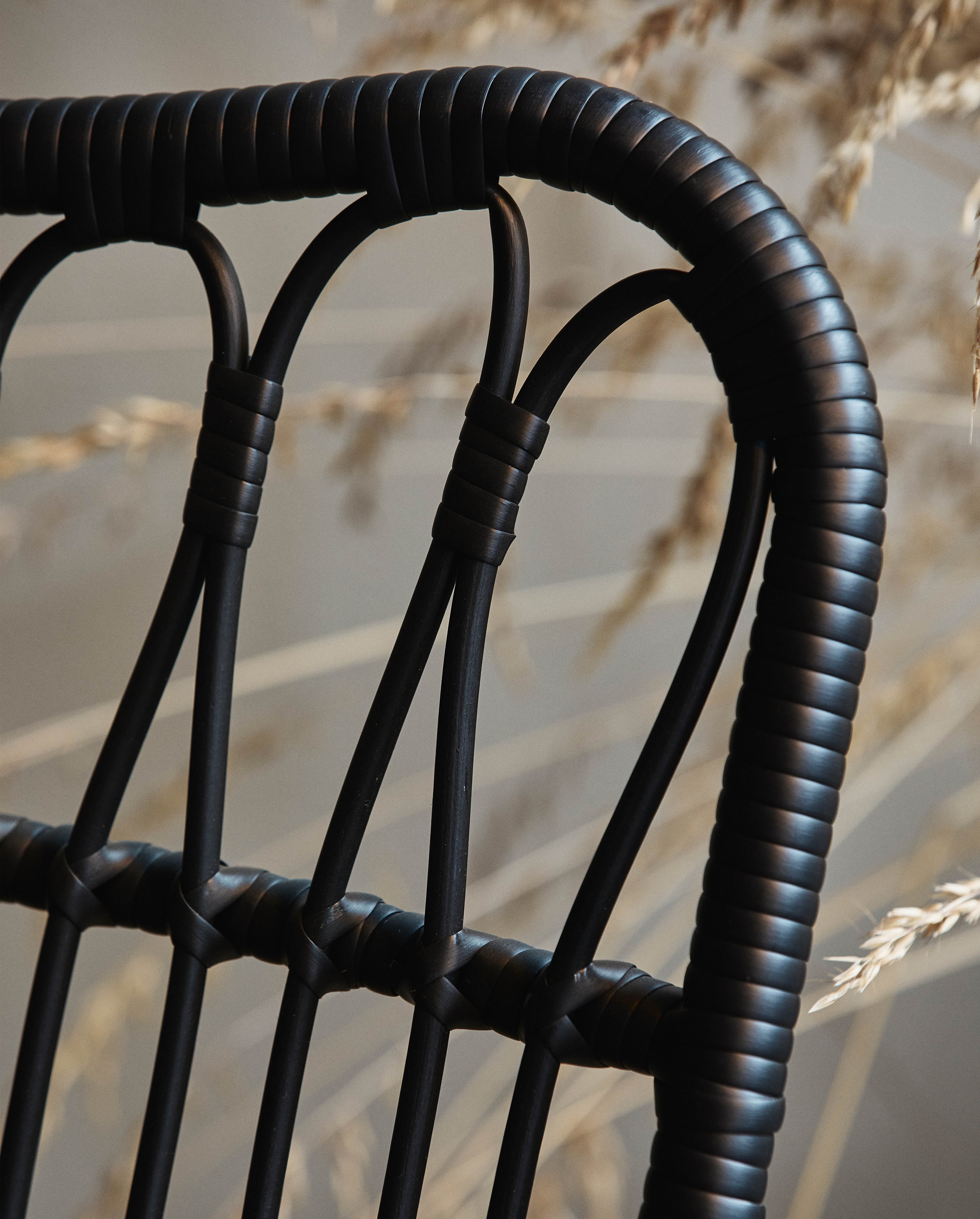 Hazel Lounge Chair, Black, Nordal, trädgårdsmöbler