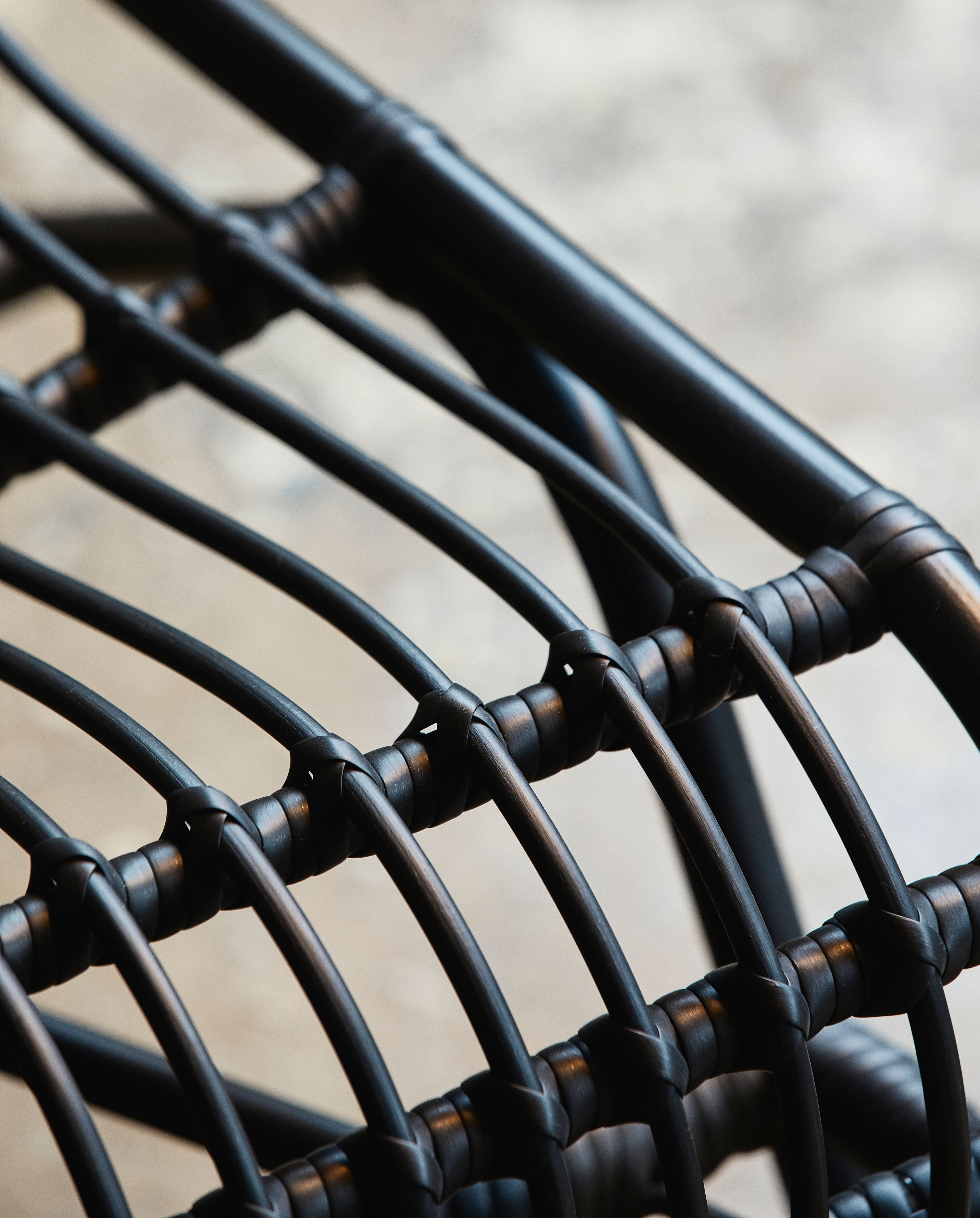 Hazel Lounge Chair, Black, Nordal, trädgårdsmöbler