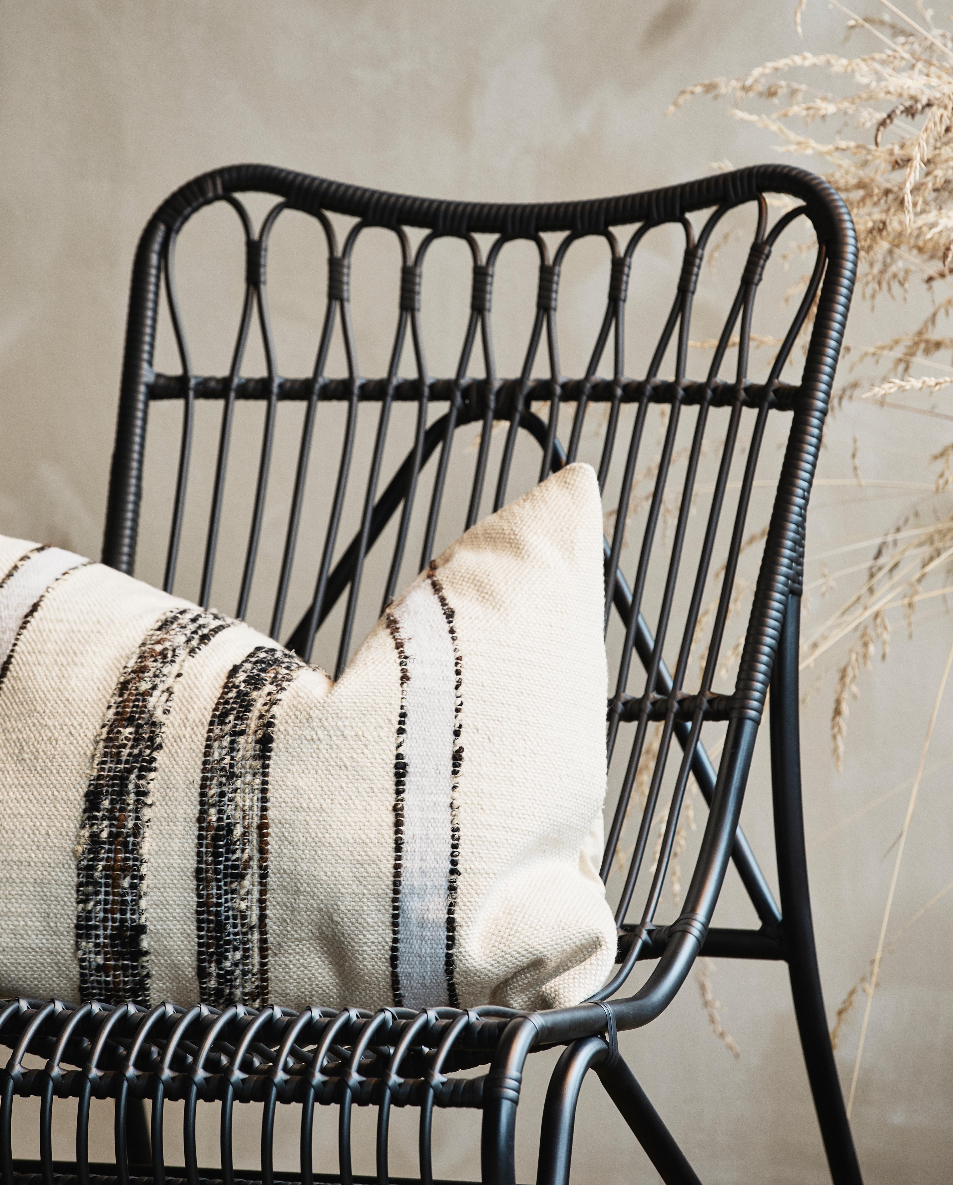 Hazel Lounge Chair, Black, Nordal, trädgårdsmöbler