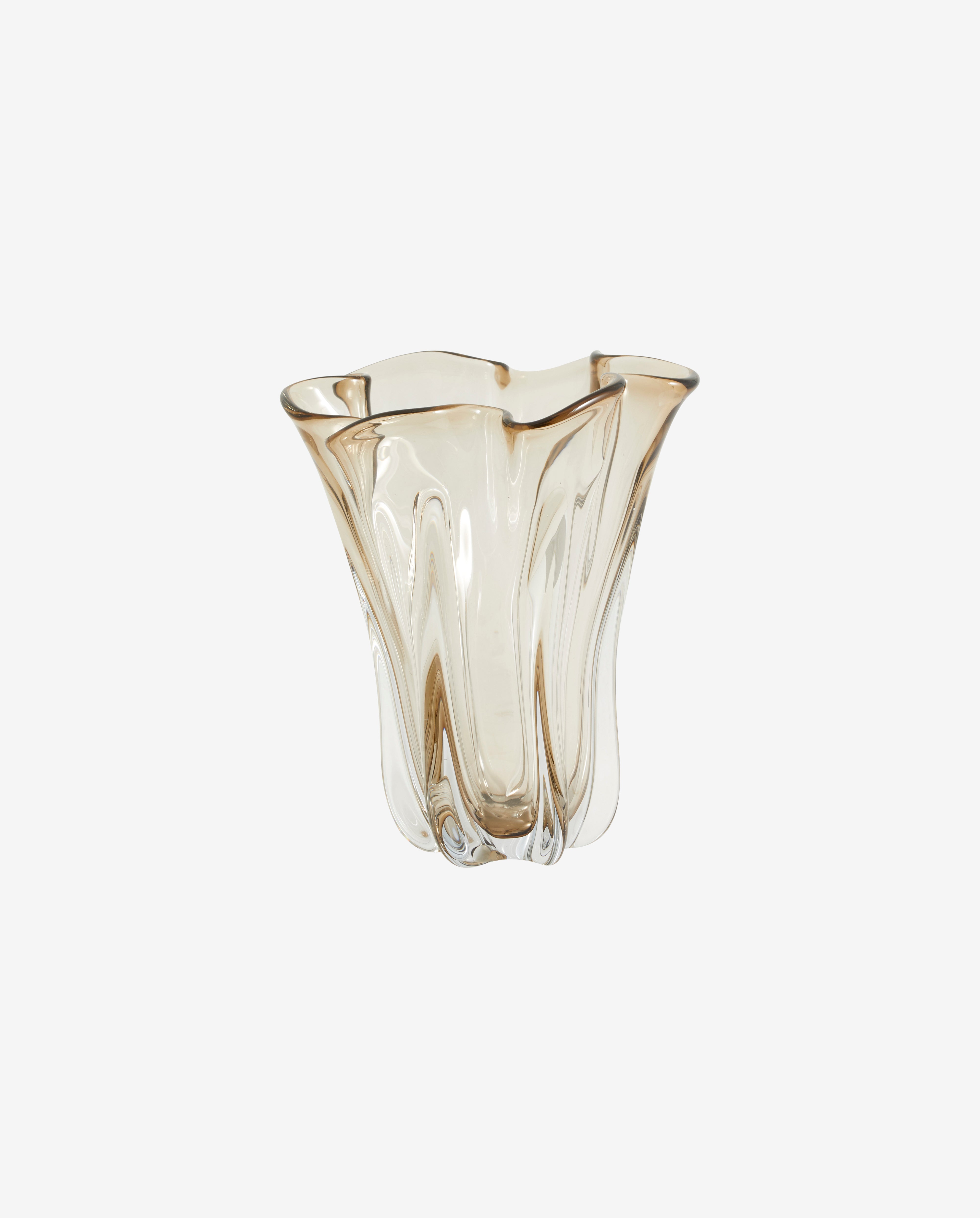 Komnio Vase - Light Brown, Nordal, vaser & skålar