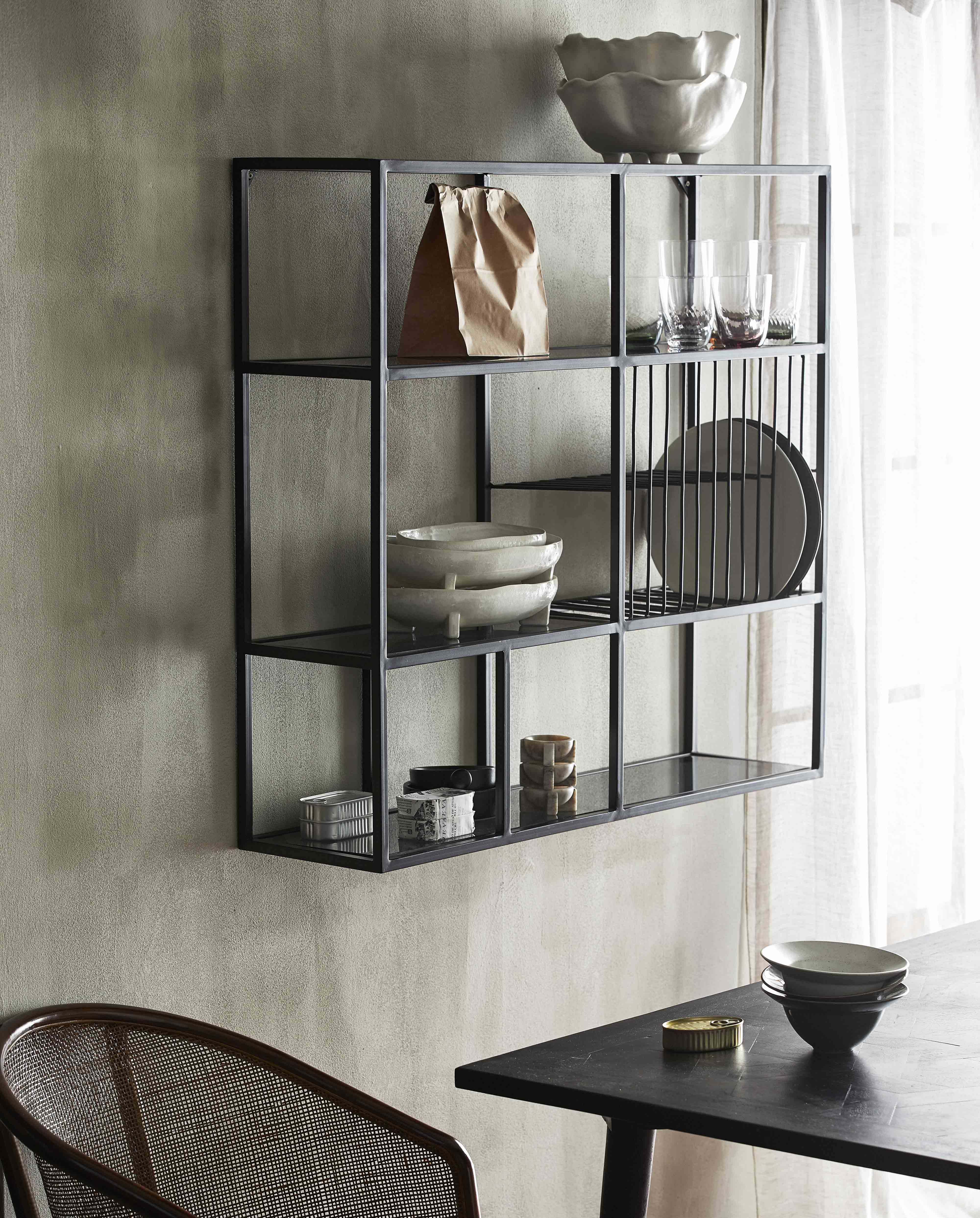 Rur Shelf, Black, Nordal, vägghyllor & väggskåp