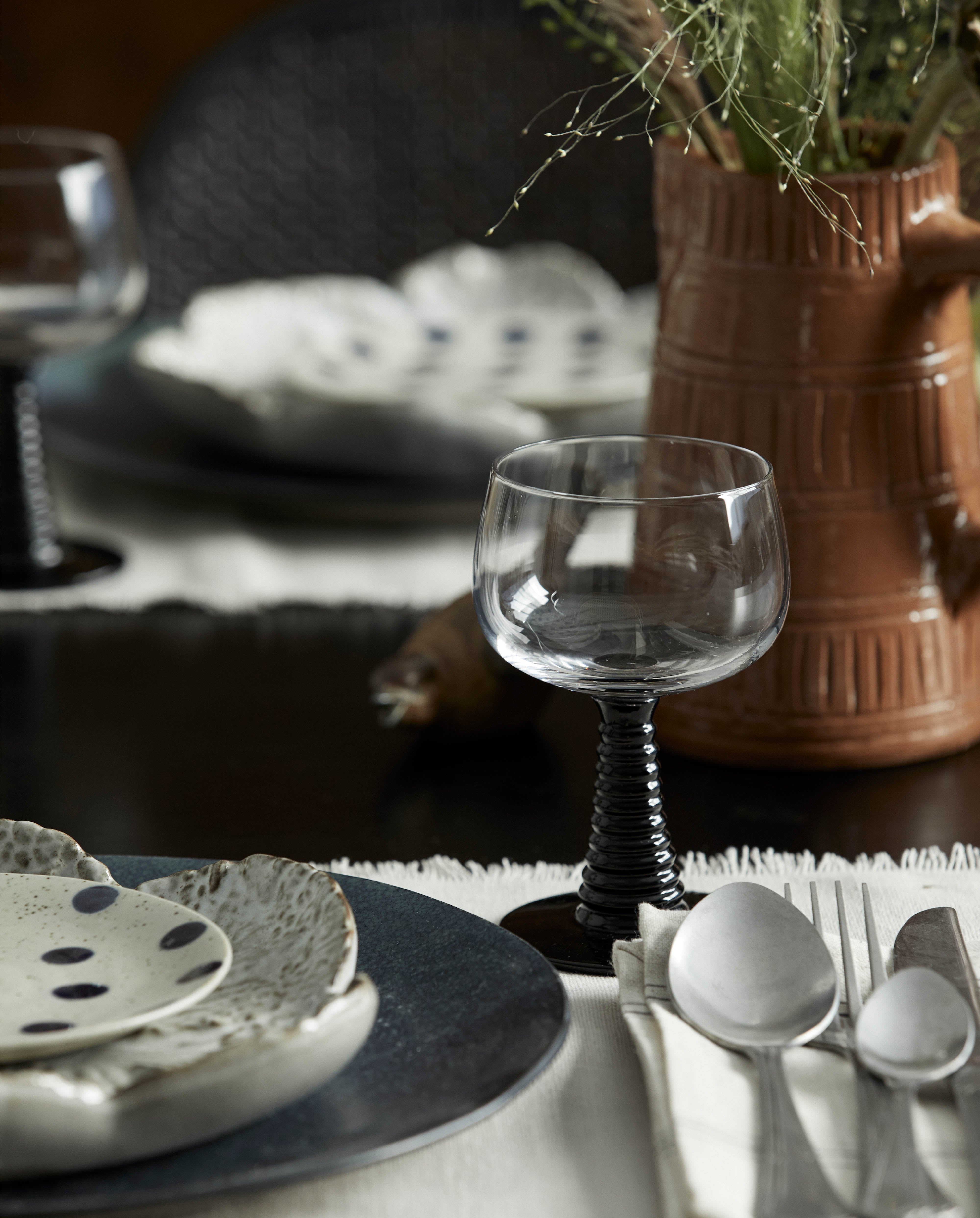 Gorm Wineglass - Black, Nordal, köksredskap