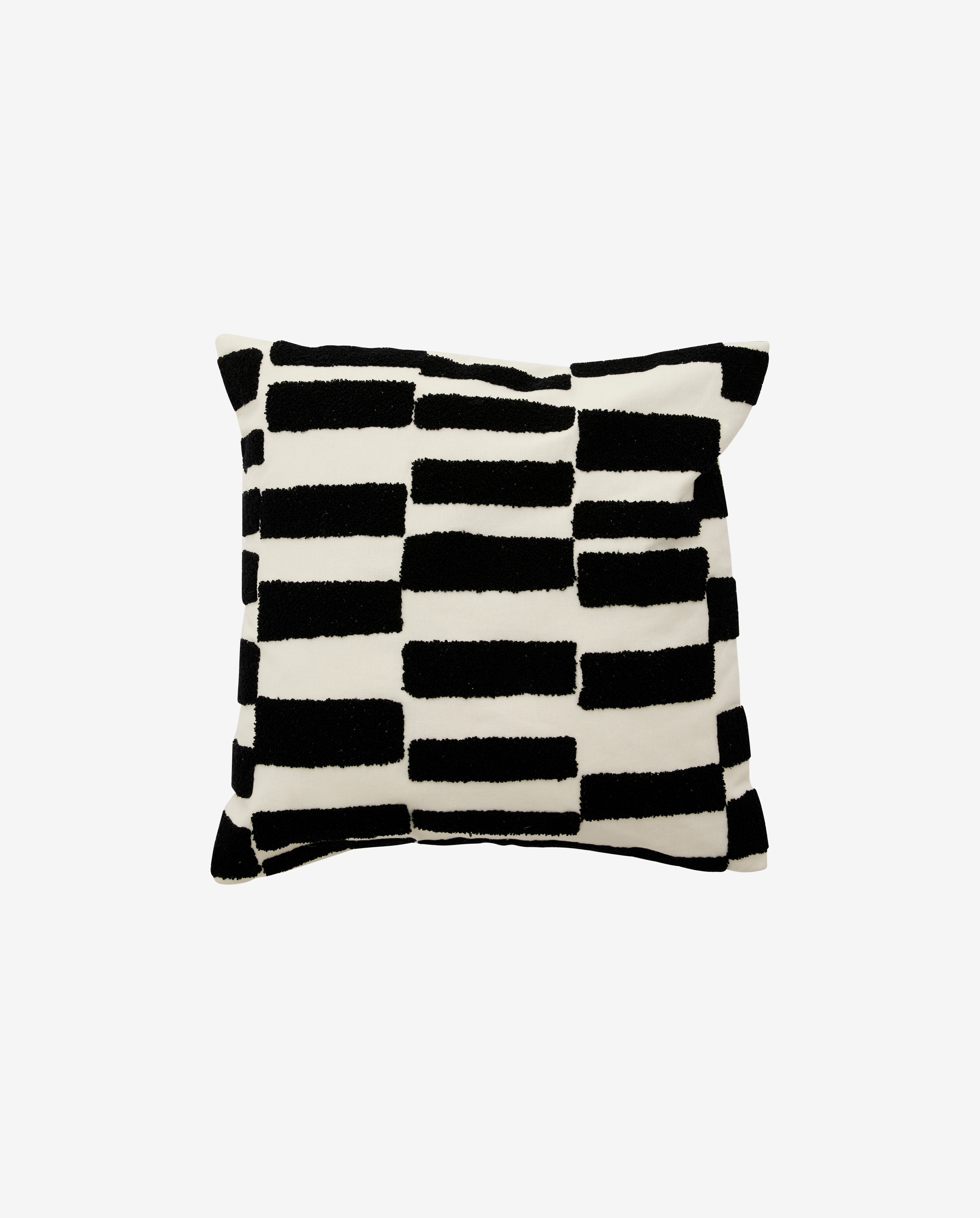 Furud Cushion Cover - Ivory/black, Nordal, sovrums textilier