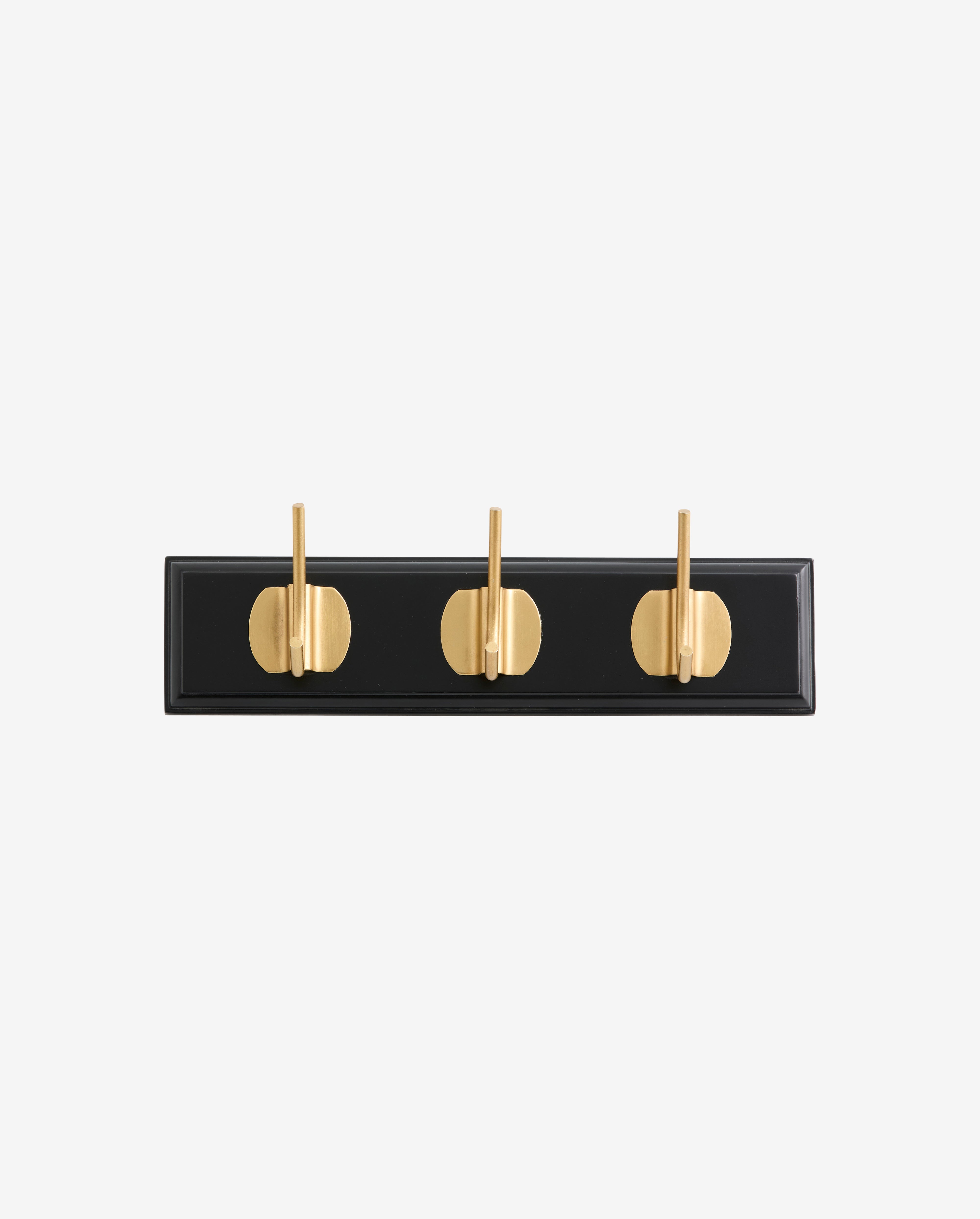 Edgy Coat Rack, 3 Hooks - Black, Nordal, hängare & krokar