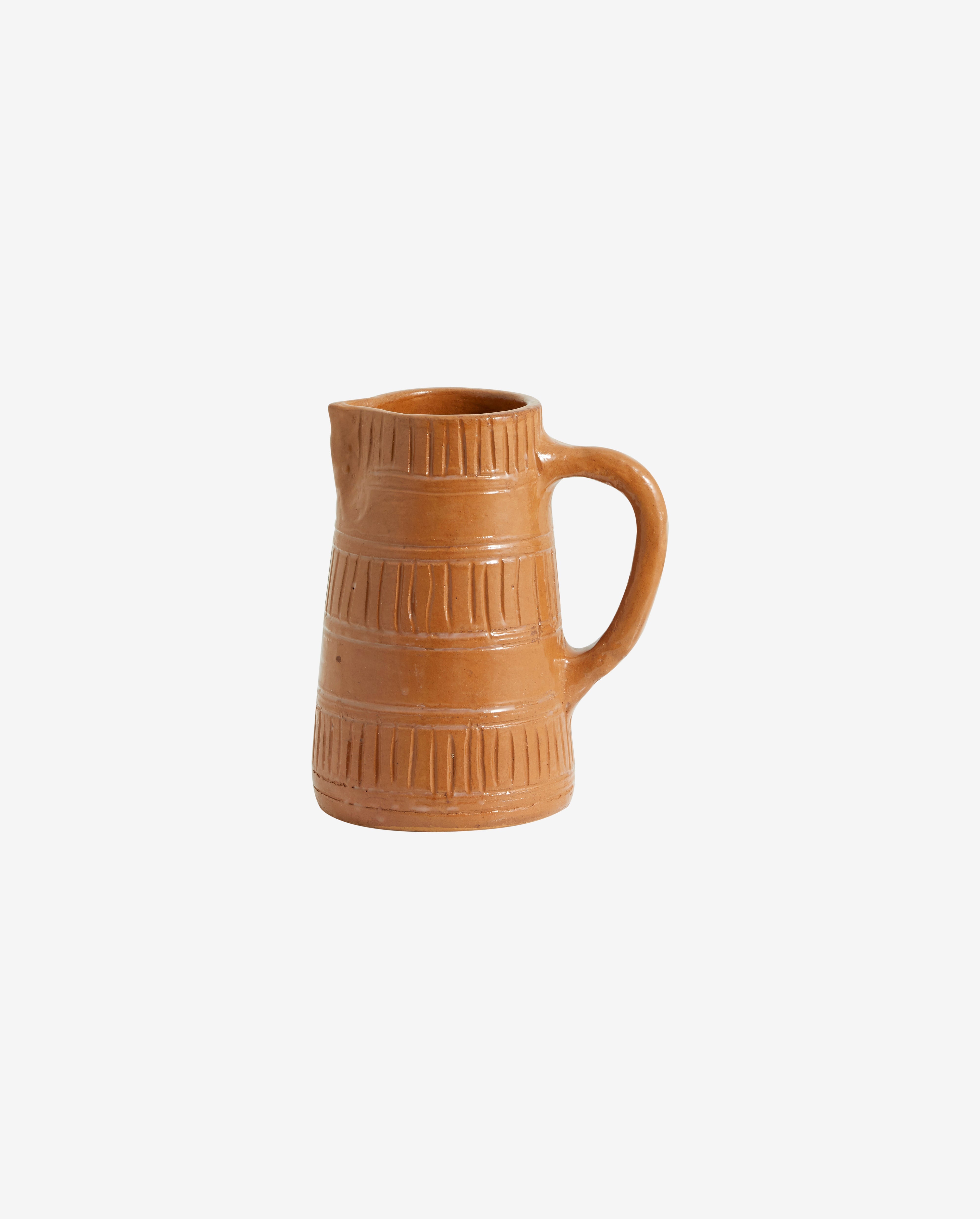 Juniper Jug W. Handle, Terracotta - Brown, Nordal, kannor och karaff