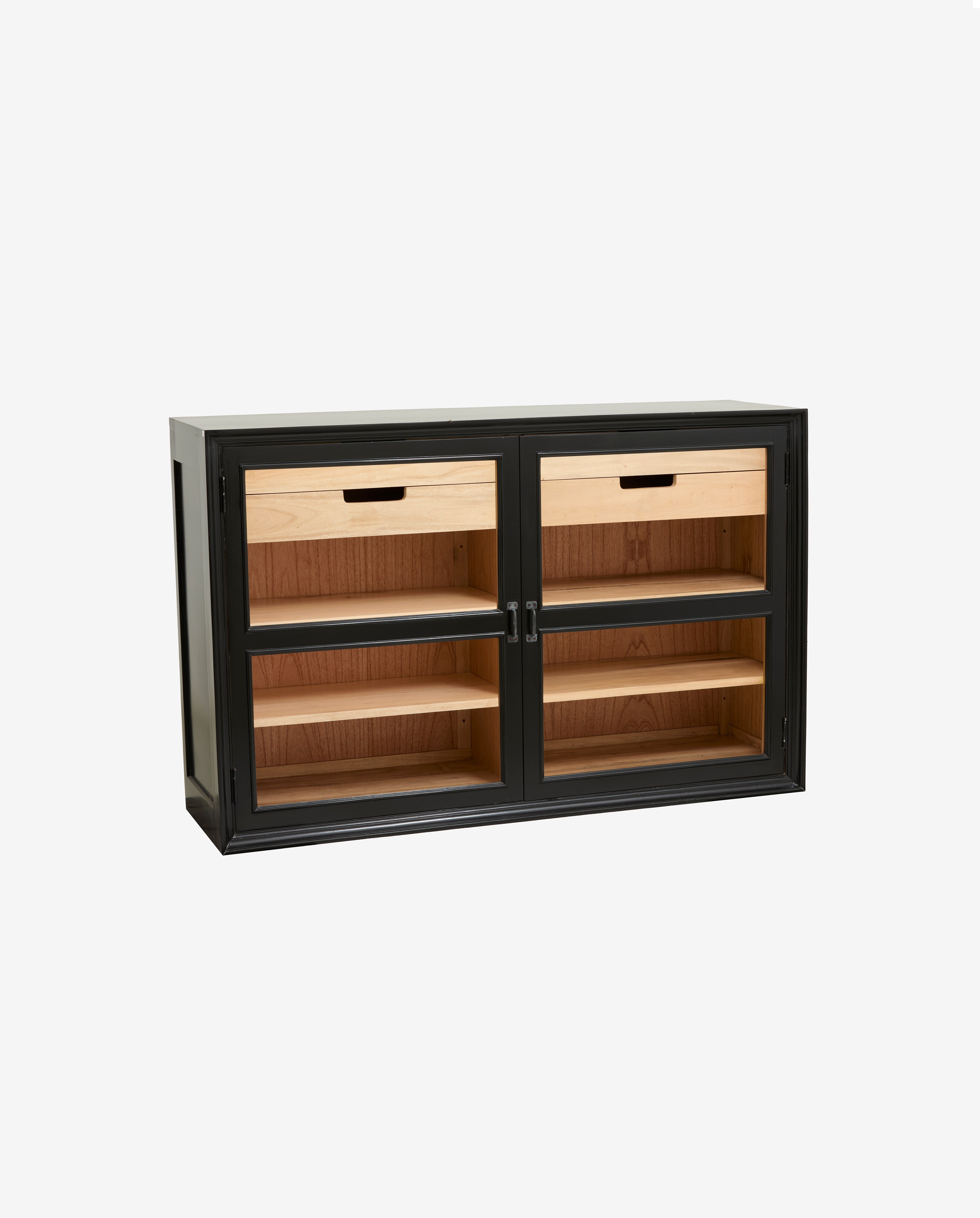 Viva Cabinet, 2 Doors Low - Black, Nordal, bokhyllor