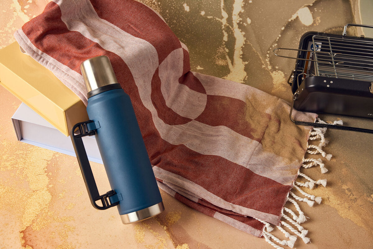 Badhandduk i Återvunnen Material – Roströd Inklusive Totebag, House of Regalo, active-lifestyle