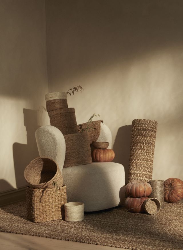 Cylinder Large Elin Natural S/2, Dixie, korgar