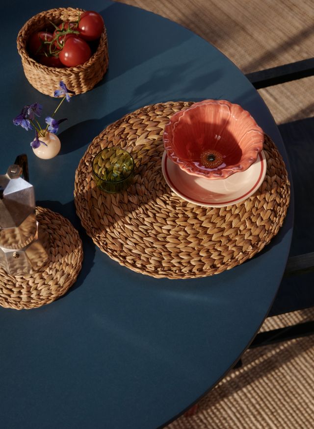 Placemat Esther Natural D38cm, Dixie, bordstabletter