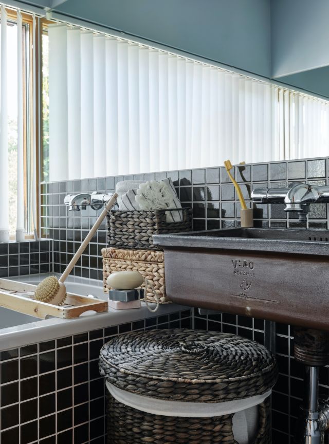 Laundry Basket Round Lily Brown S/2, Dixie, korgar