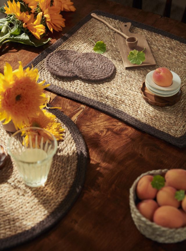 Coaster Ella Pure Brown D10,5cm, Dixie, bordstabletter