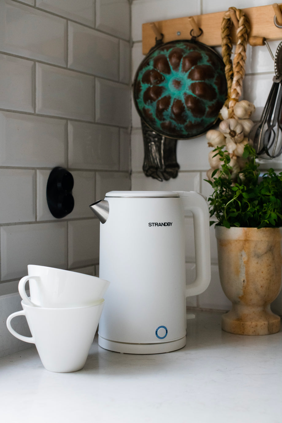 Vattenkokare från Strandby – Vit, House of Regalo, kök-och-heminredning