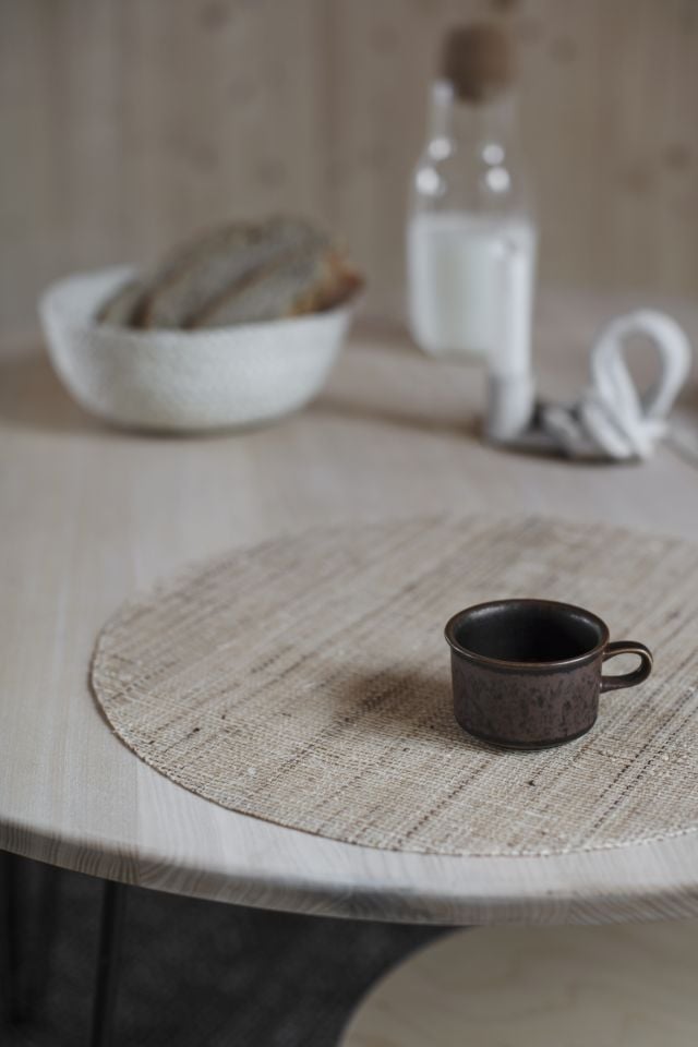 Placemat Linnea Natural D38cm, Dixie, bordstabletter