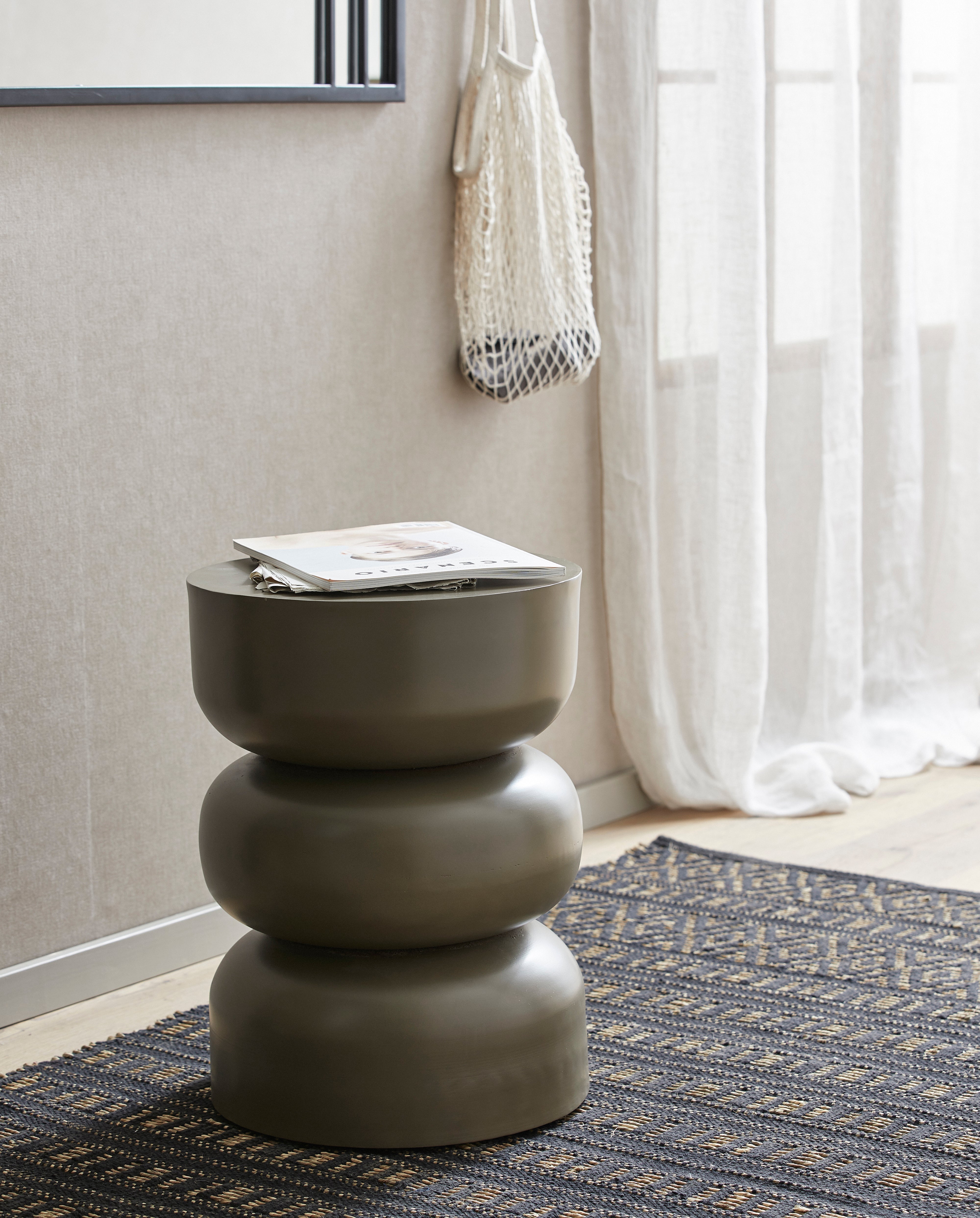 Alma Side Table - Dark Green, Nordal, bord