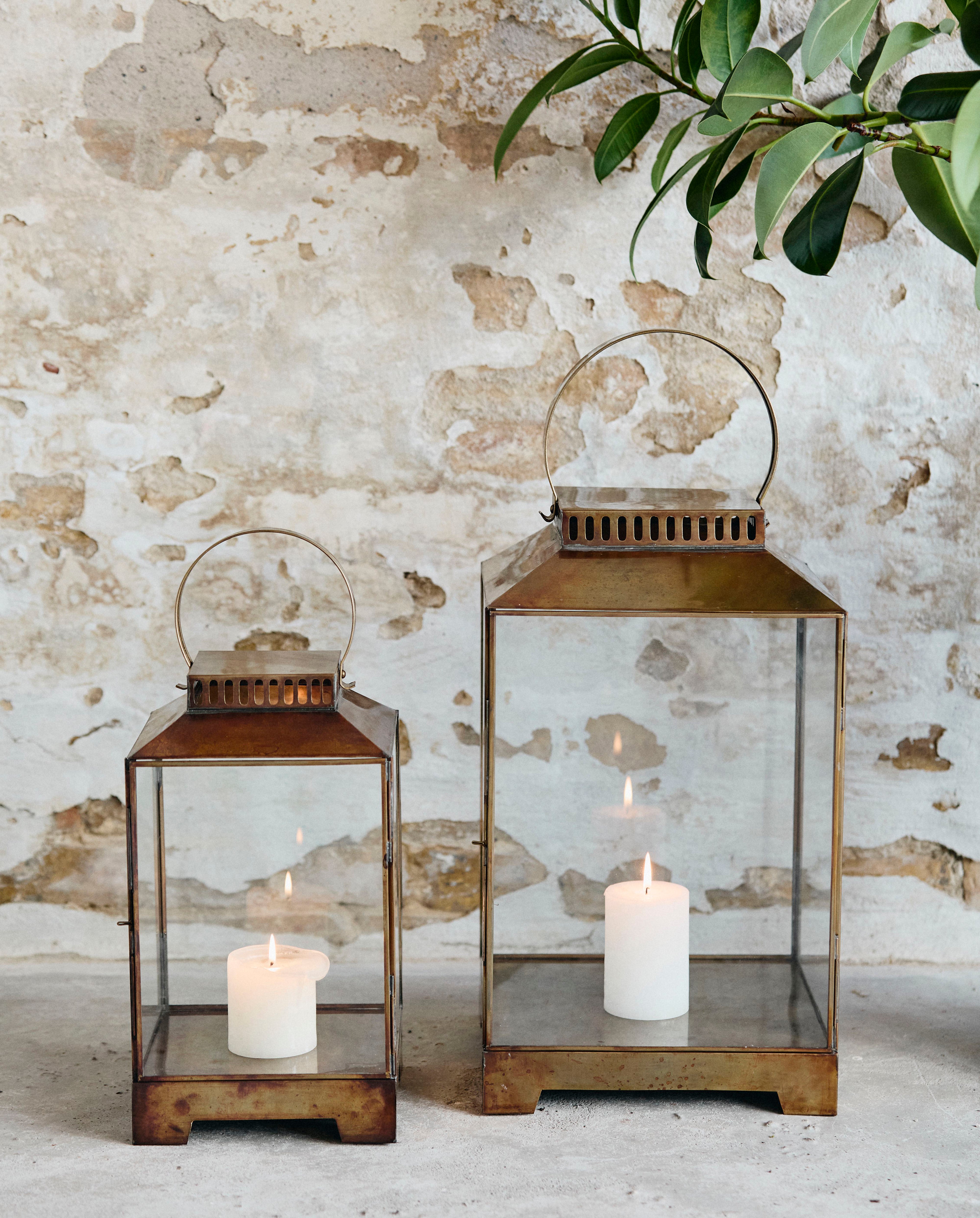 Bitra Lantern, L - Brass, Nordal, ljus & ljuslyktor