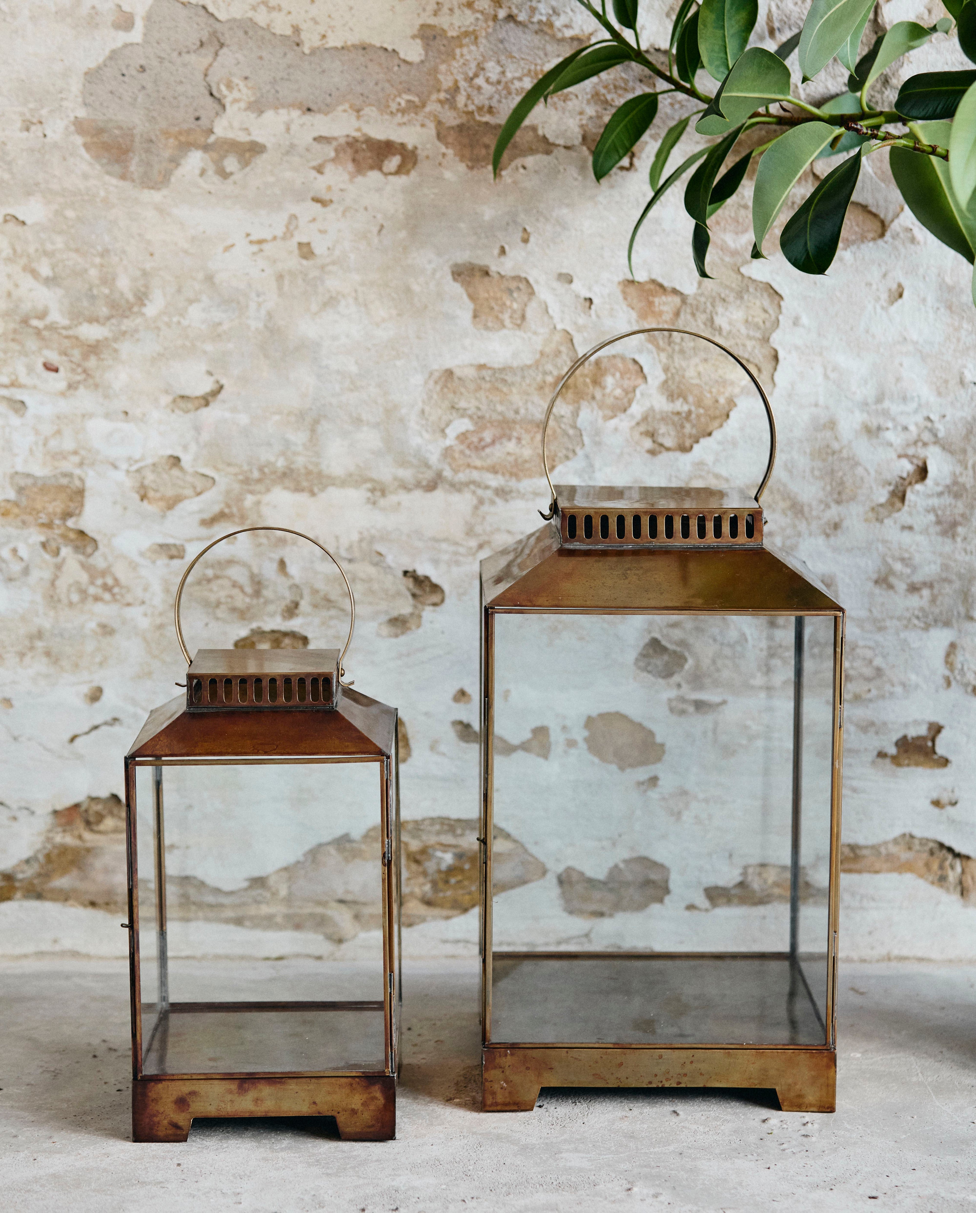 Bitra Lantern, L - Brass, Nordal, ljus & ljuslyktor