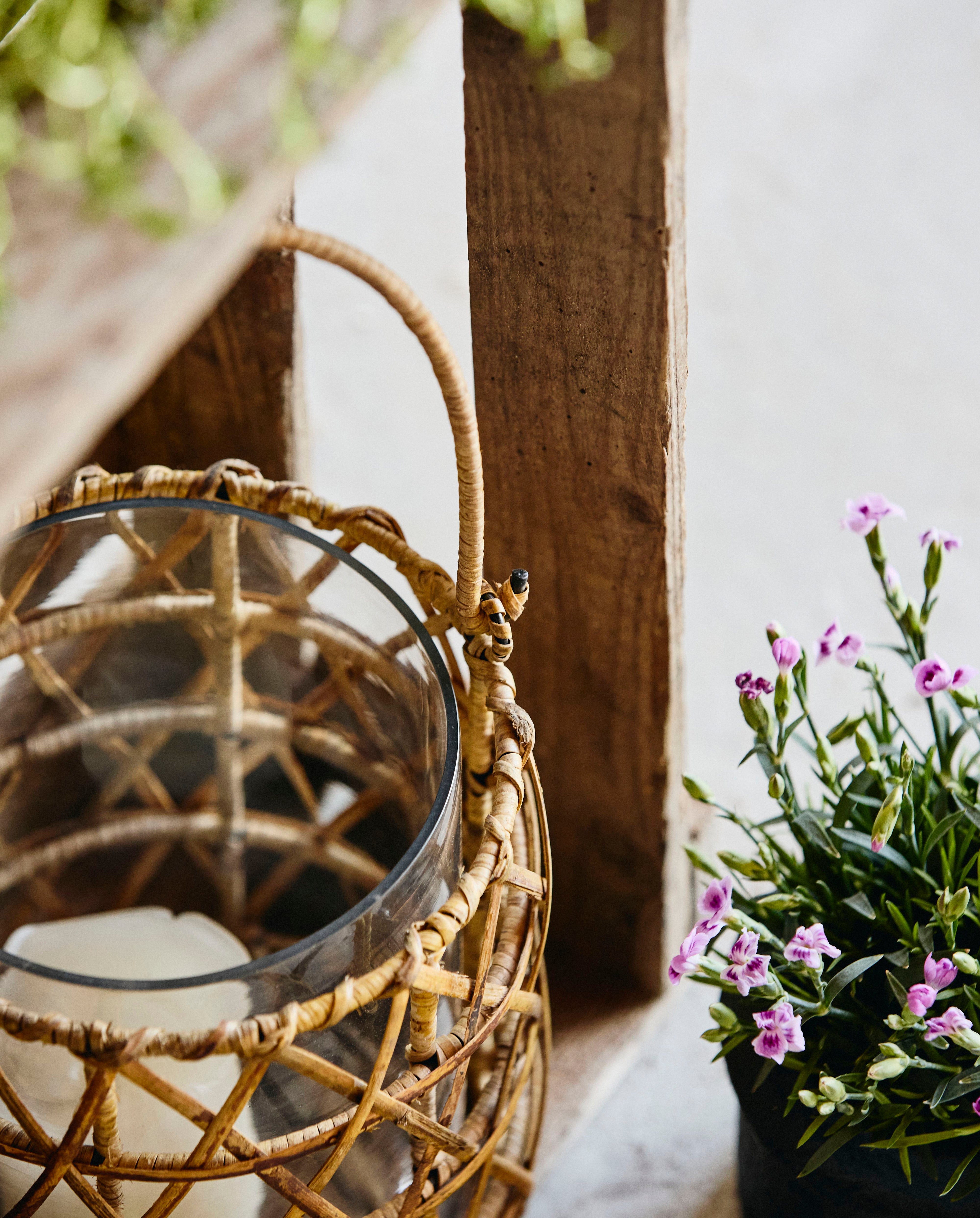 Ghizo Lantern, Glass, Medium, Nordal, ljus & ljuslyktor