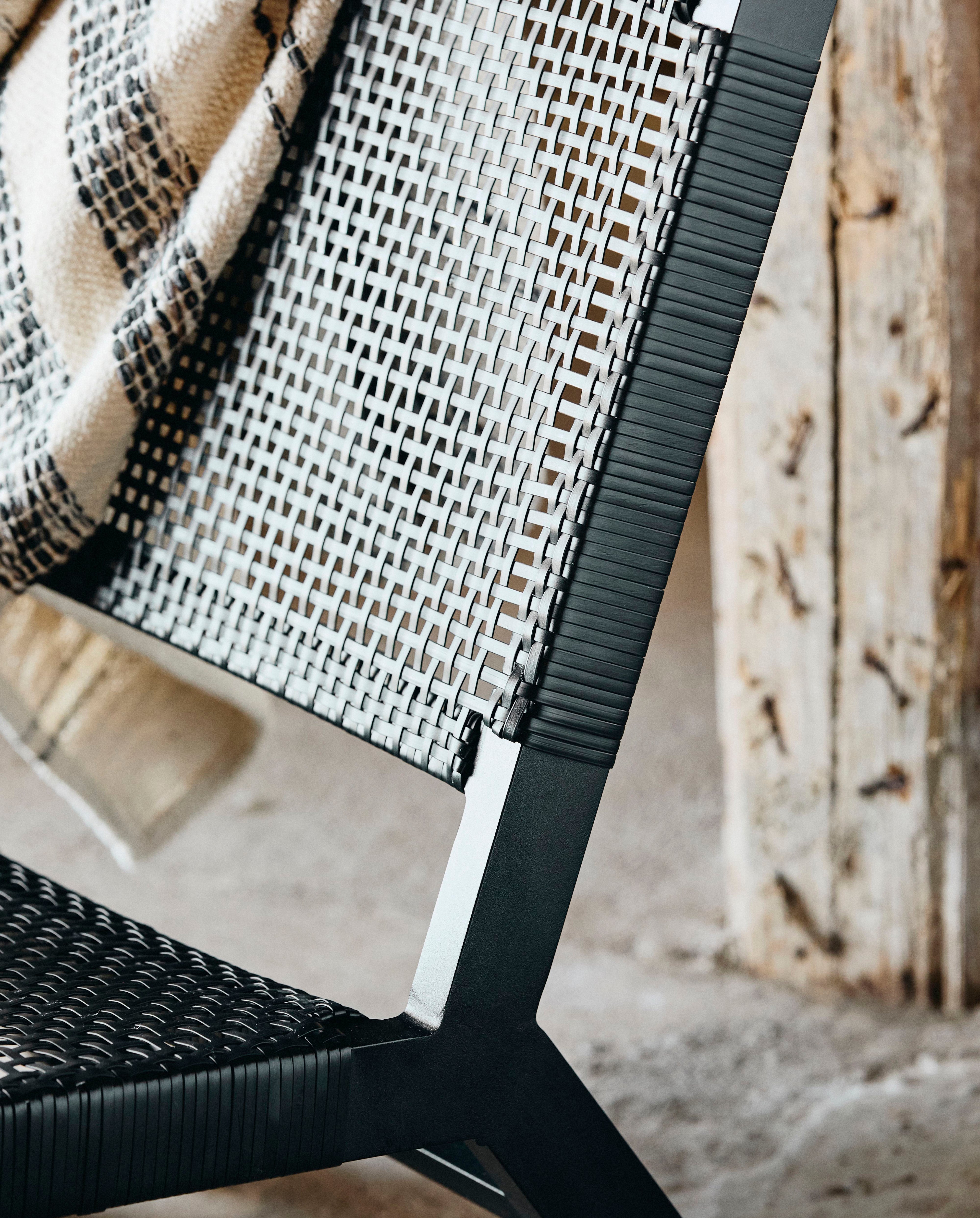 Vasai Lounge Chair, Black, Nordal, trädgårdsmöbler