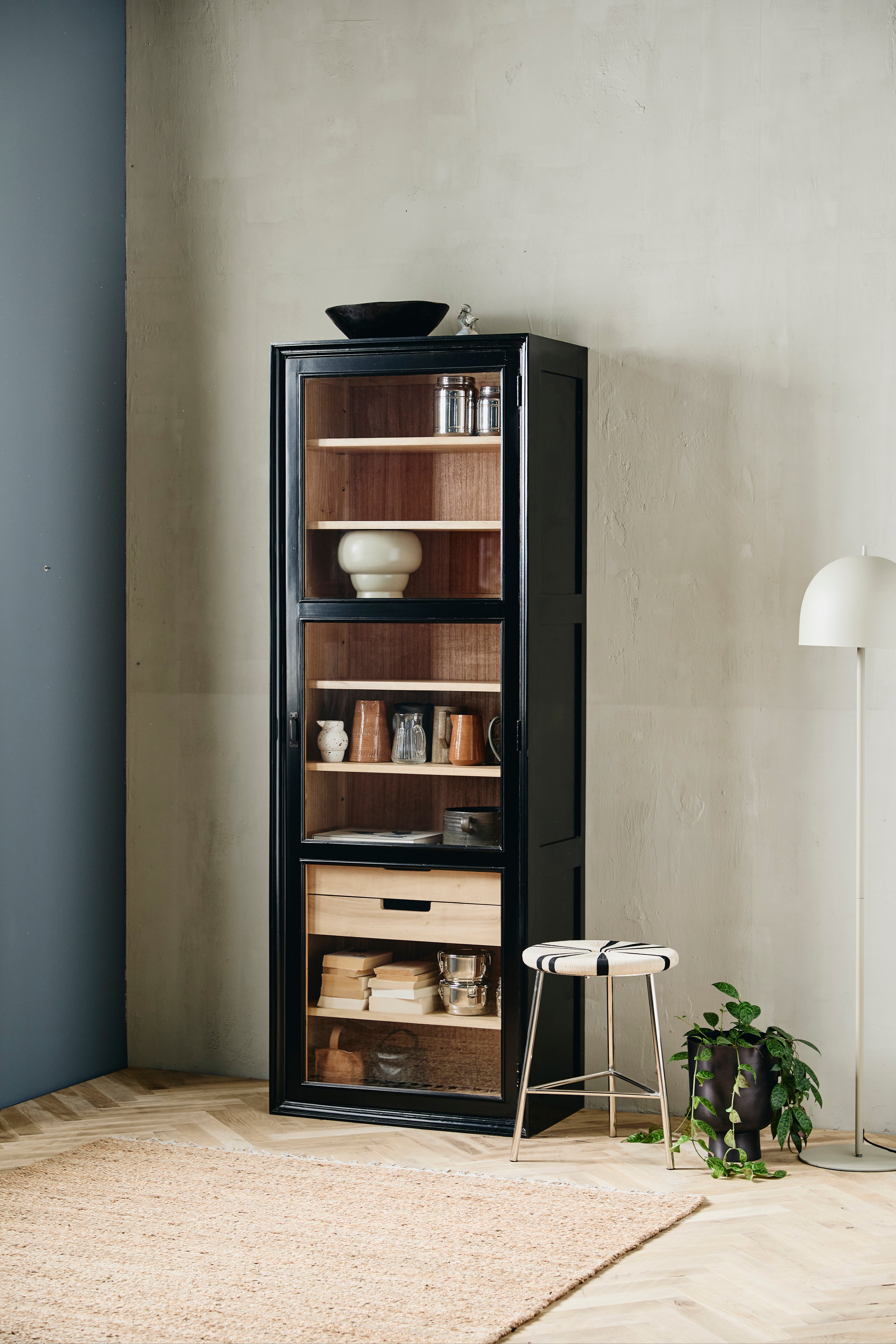 Viva Cabinet, 1 Door - Black, Nordal, bokhyllor
