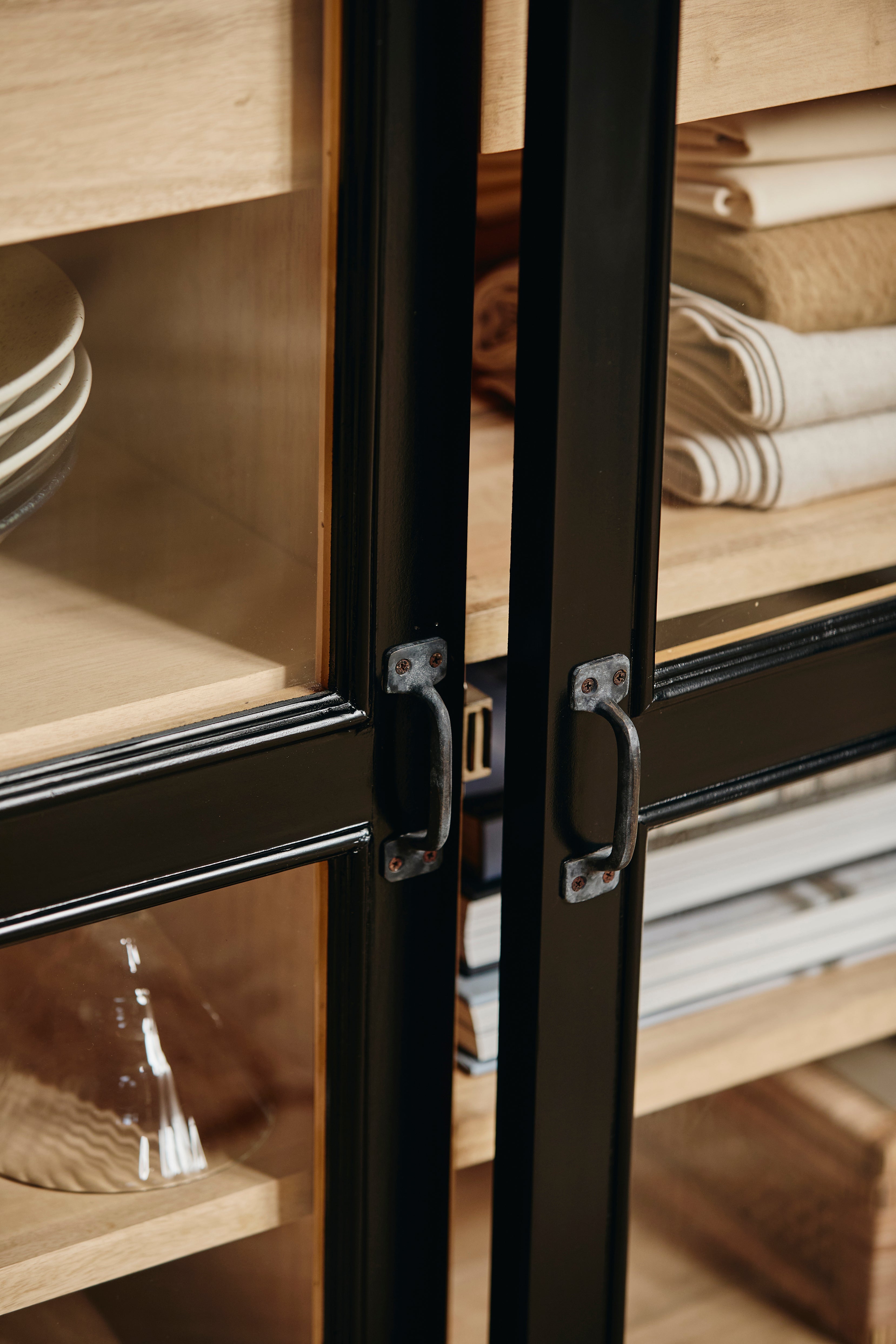 Viva Cabinet, 2 Doors Low - Black, Nordal, bokhyllor