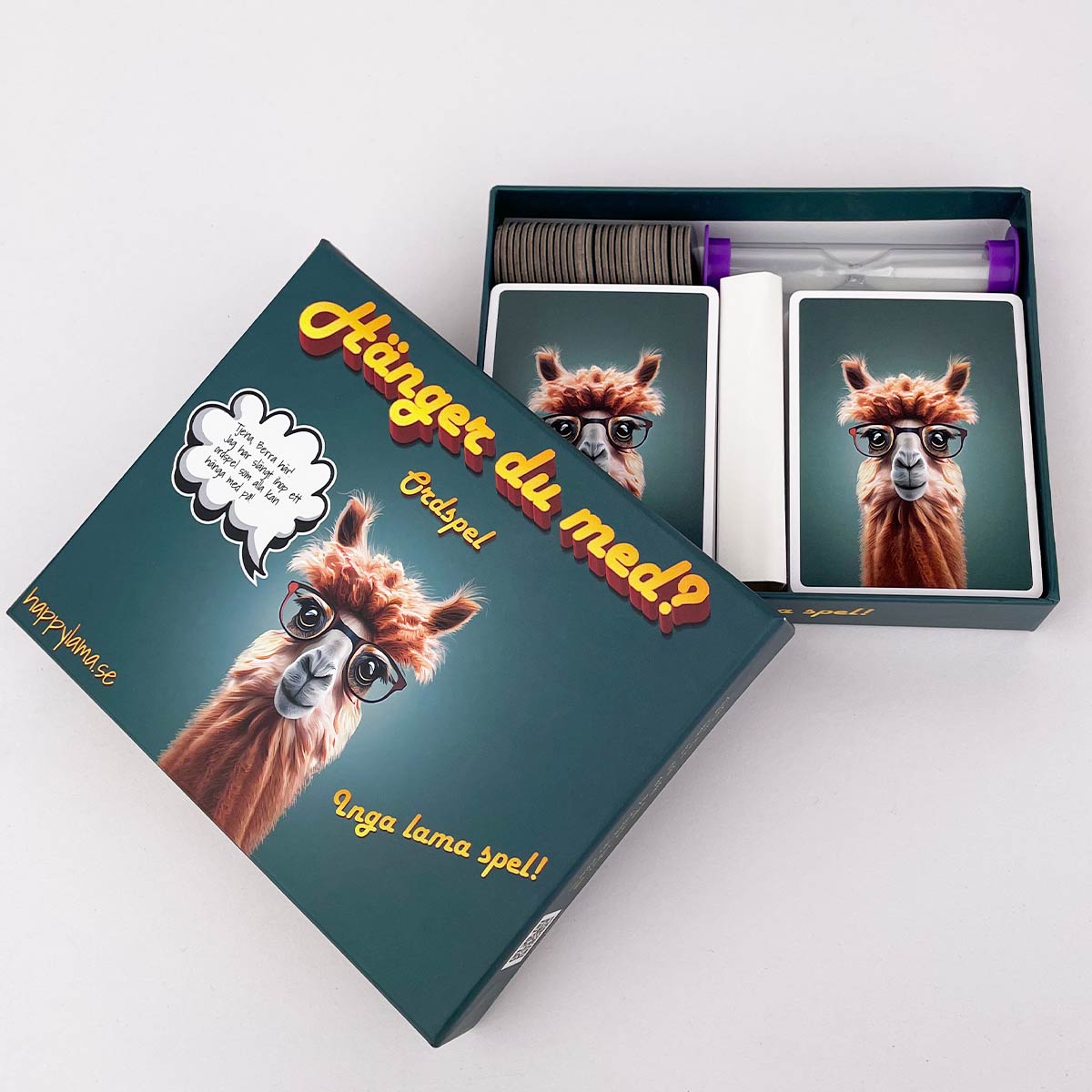 Happy Lama - Hänger du med? Ordspel, innehåll