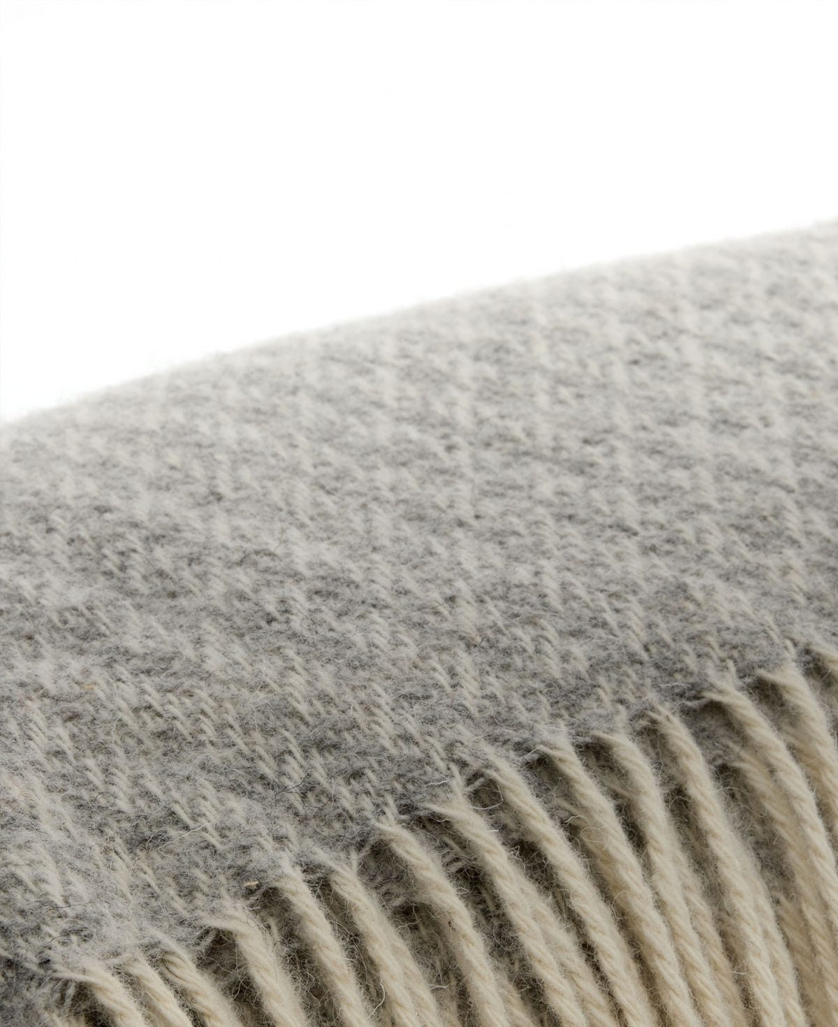 Mjuk Ullpläd från Ylleverket – Grå Micromönster, House of Regalo, bäddset-textil