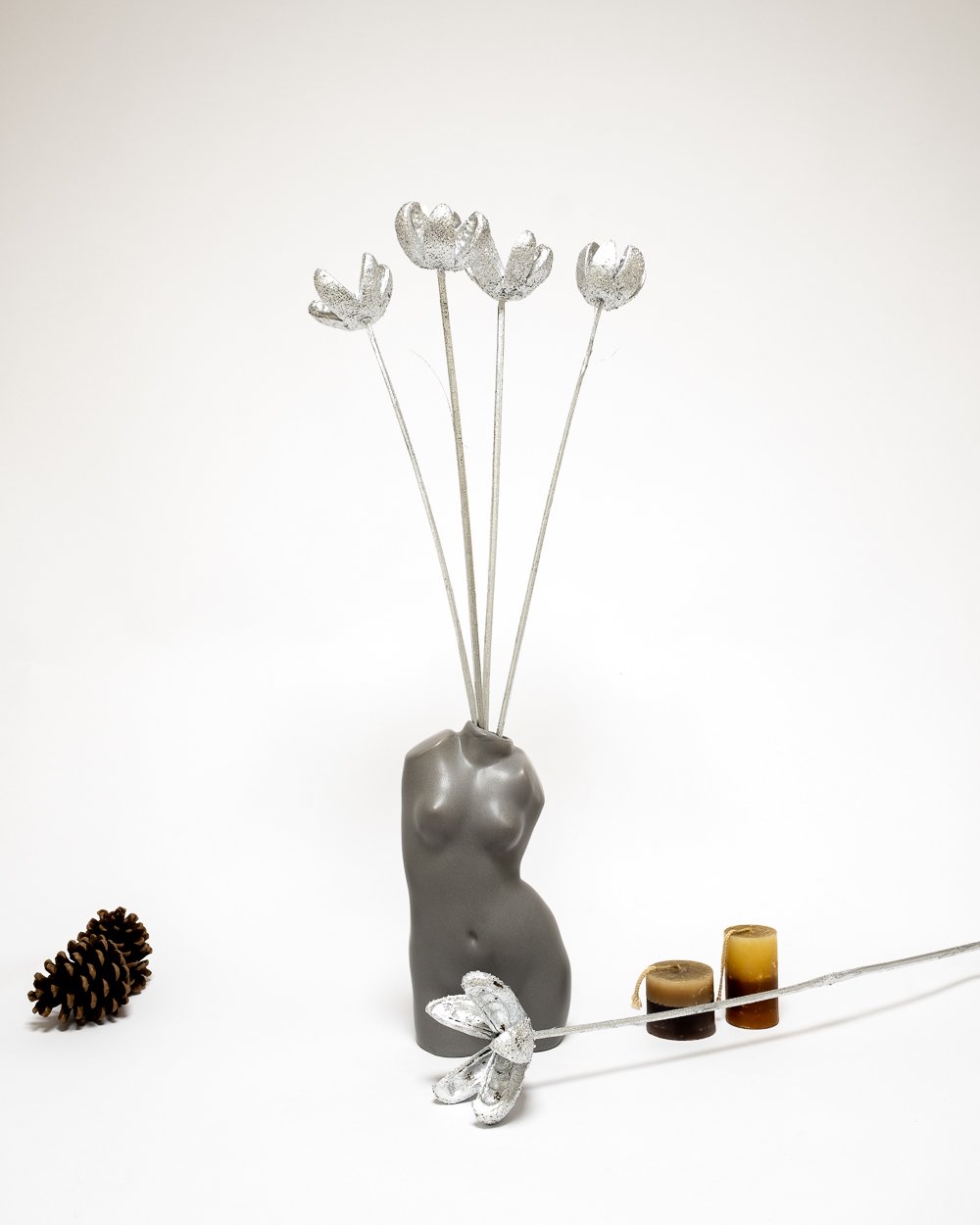 Bomullskapsel Silver – Torkade Blommor, Flora Grossist, torkade-blommor