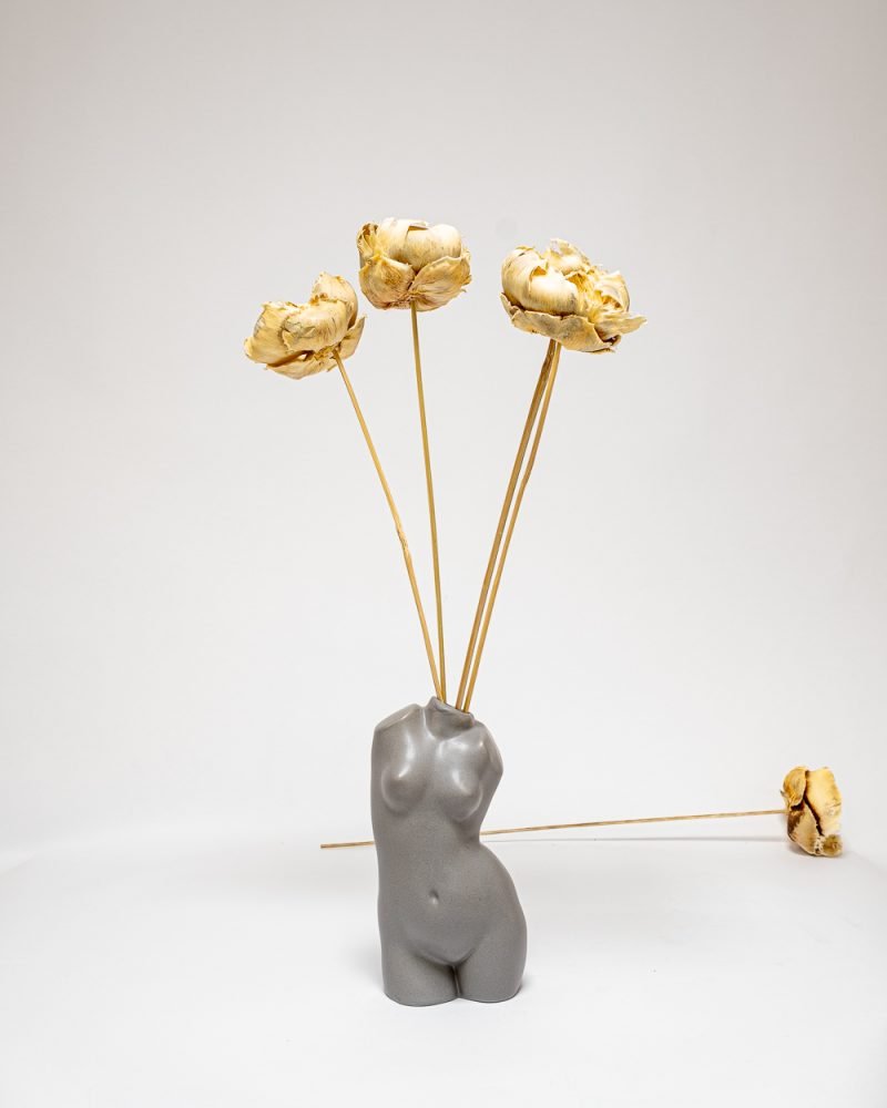 Palmcup Blekt – 3 St., Flora Grossist, torkade-blommor