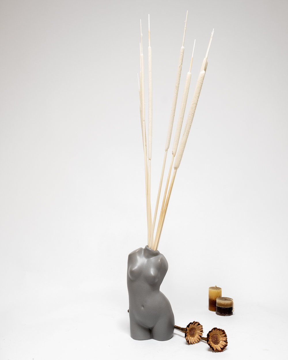 Bredkaveldun Blekt Vit 20 St.- Torkade Blommor, Flora Grossist, torkade-blommor