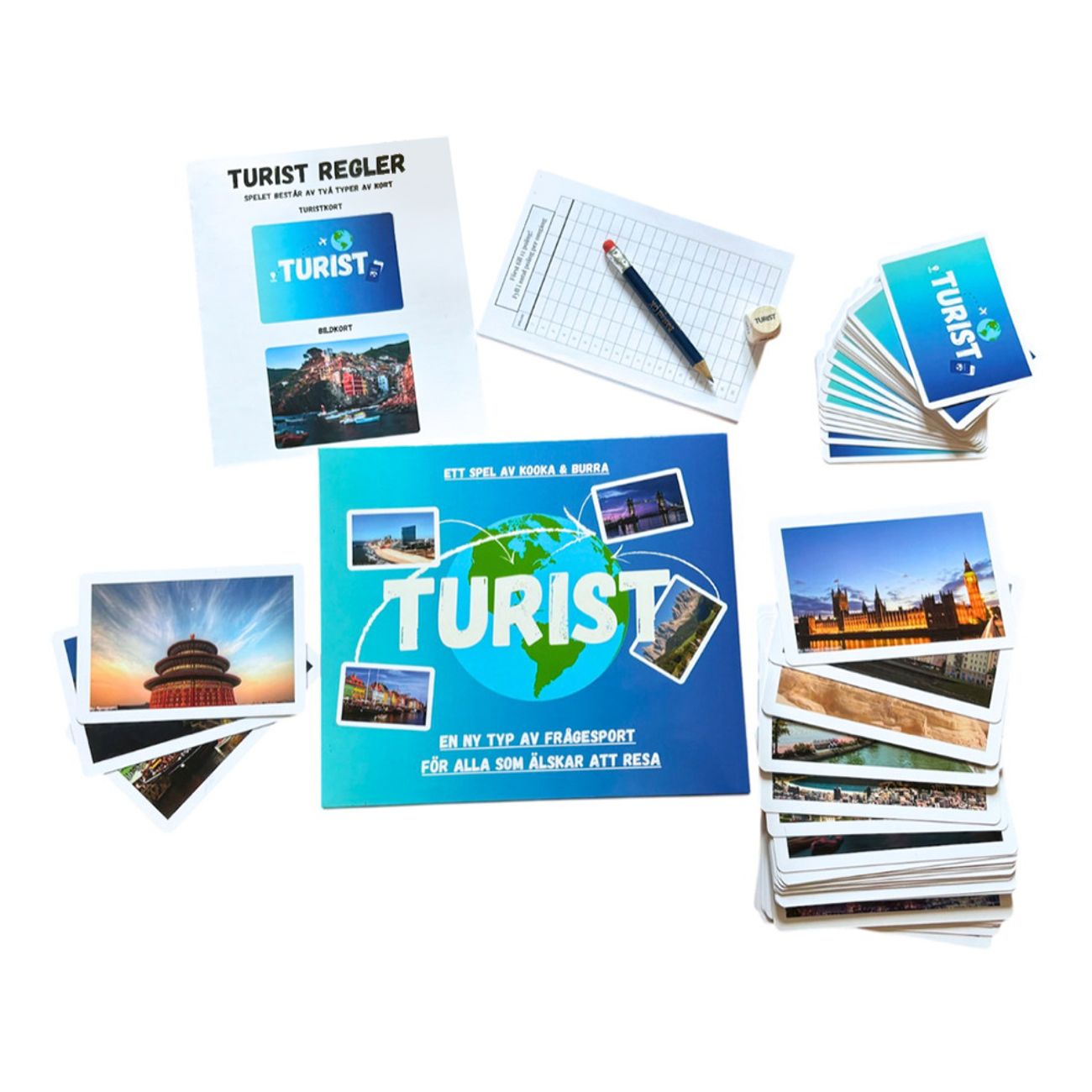 Turist spel, innehåll