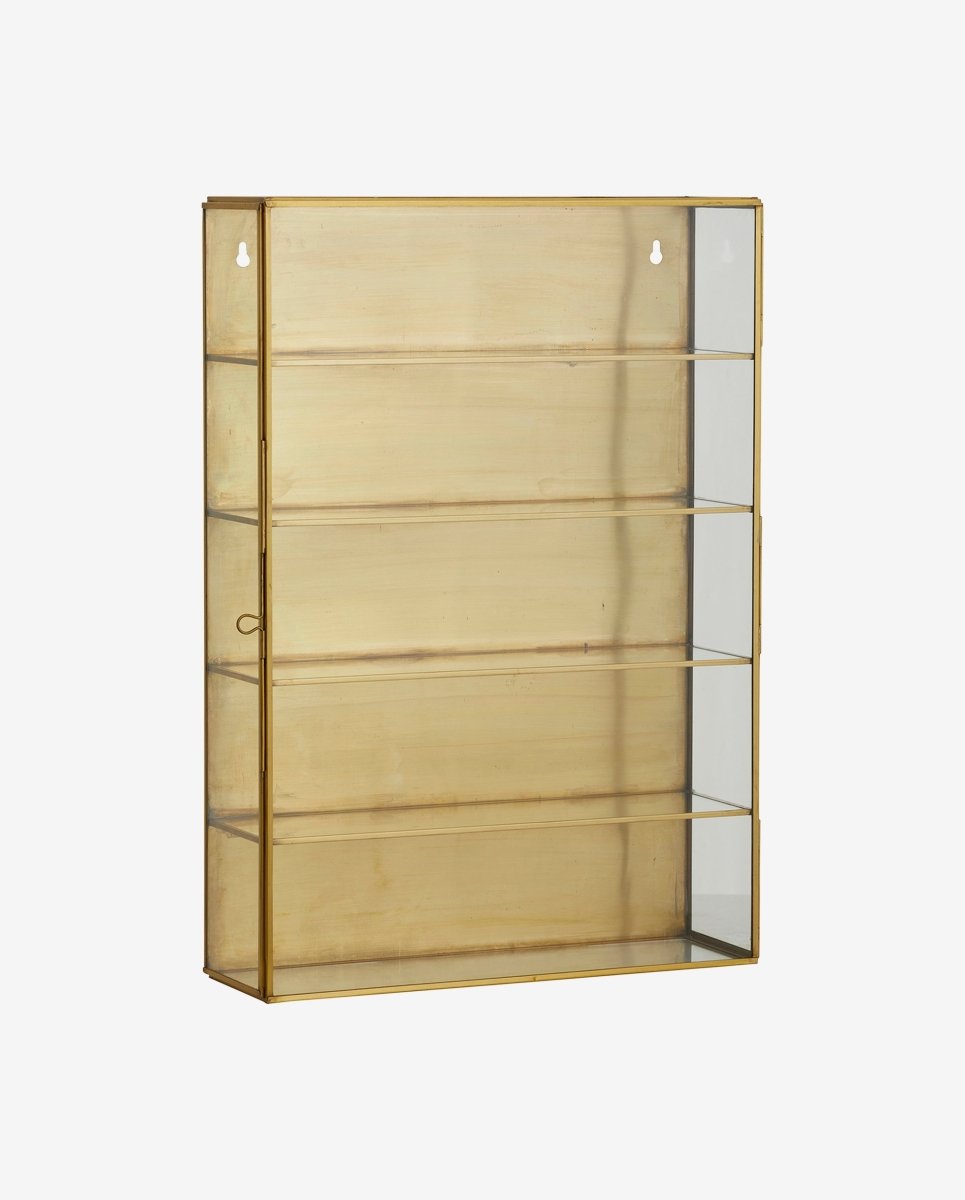 Ada Wall Cabinet, M, 4 Shelves, Golden Finish, Nordal, vägghyllor & väggskåp