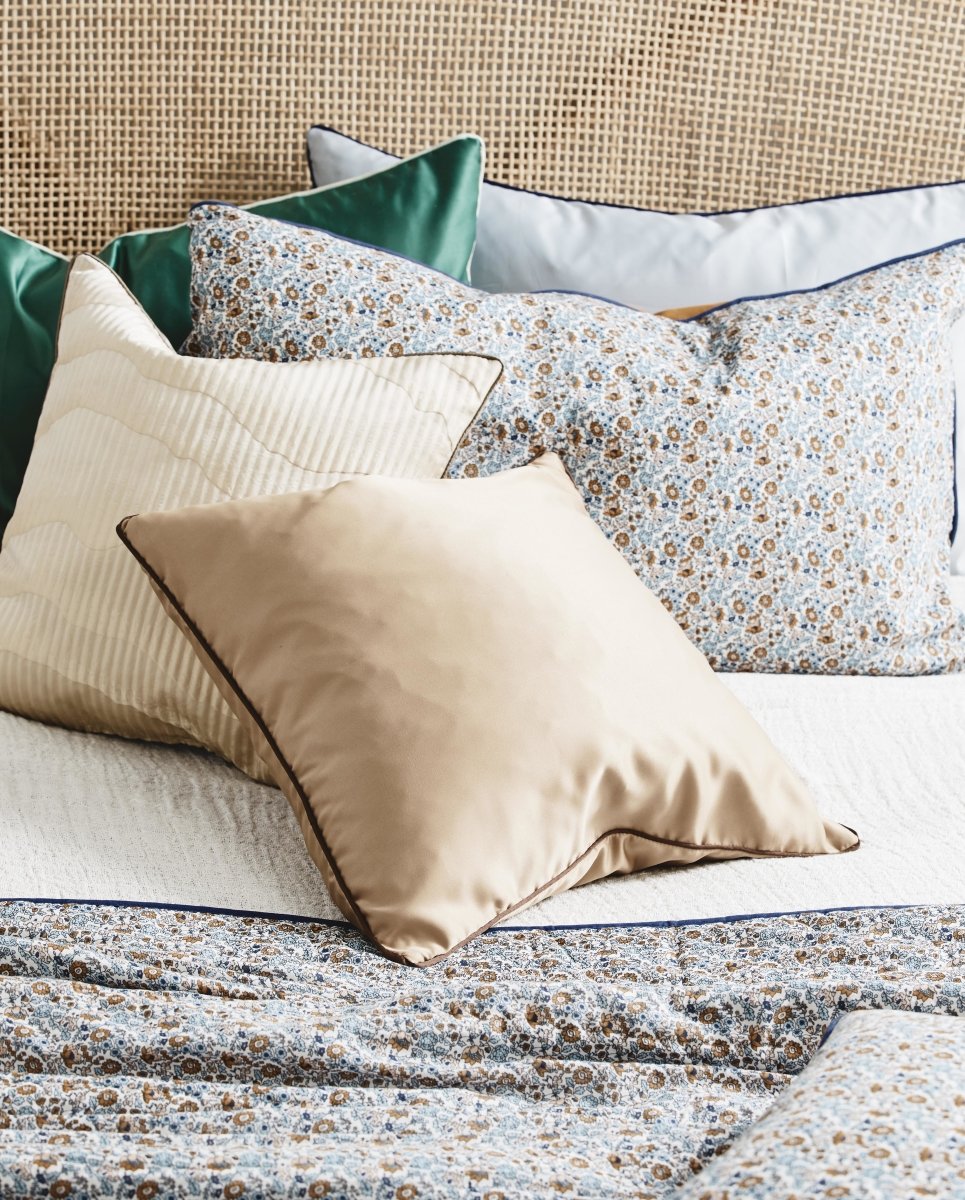 Ain Cushion Cover, S, Light Brown/brown, Nordal, sovrums textilier