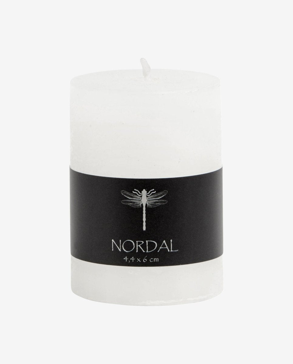 Candle, S - White, Nordal, ljus & ljuslyktor