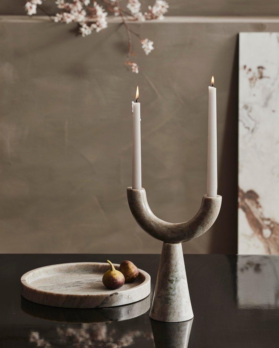 Candle, Tall - Cream, Nordal, ljus & ljuslyktor