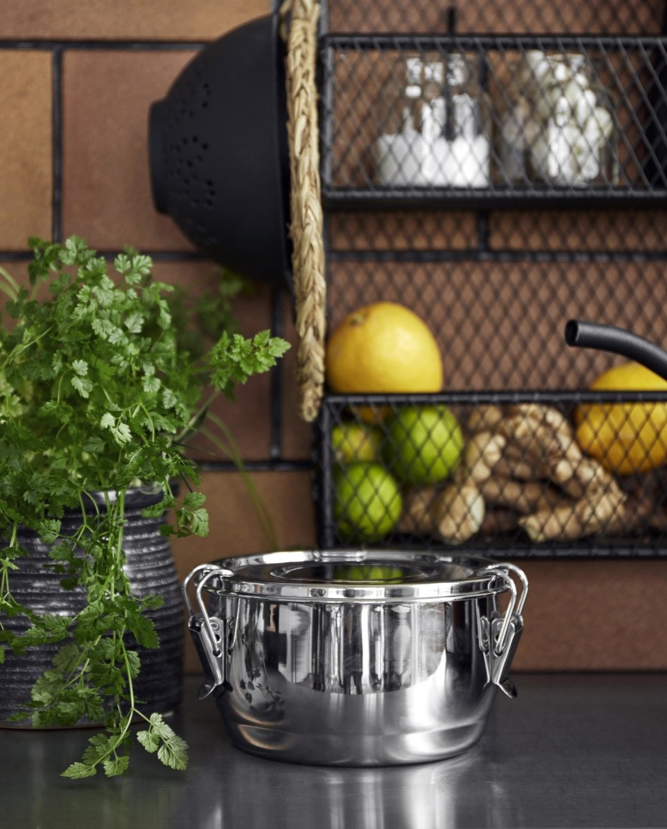 Cani Lunch Box, Round, Stainless Steel, Nordal, förvaring