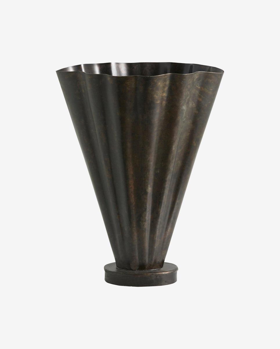 Coll Vase, Antique Finish - Brown, Nordal, vaser & skålar
