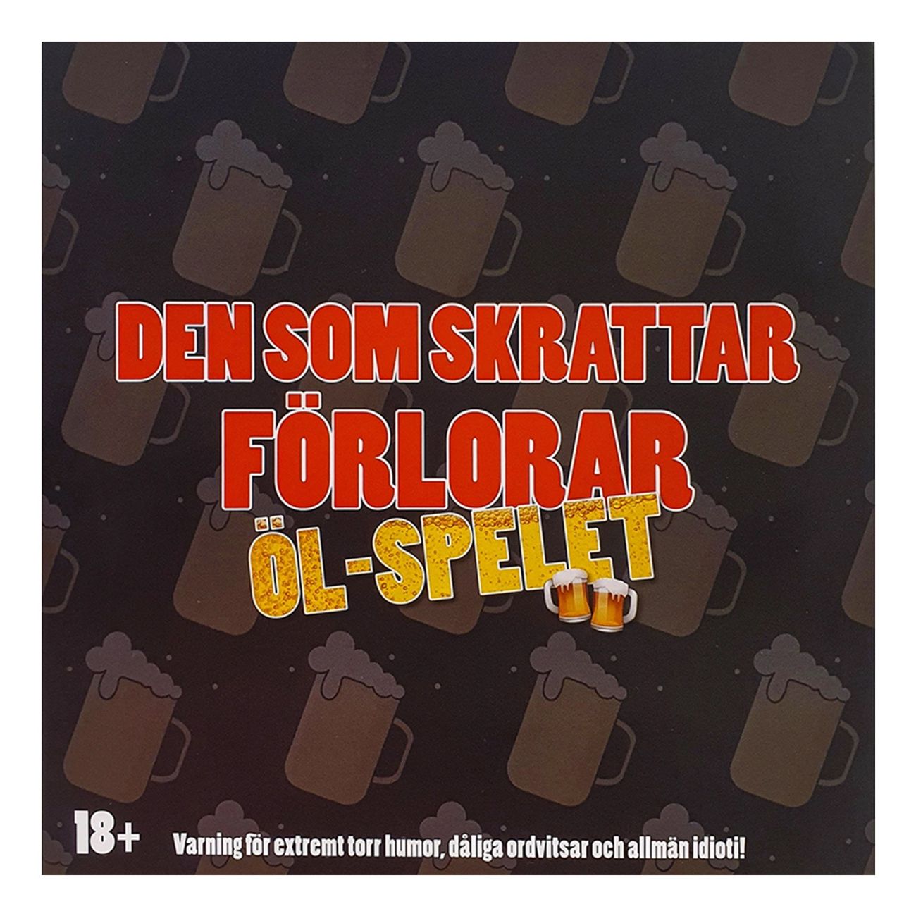 Den som skrattar förlorar - öl-spelet framsida