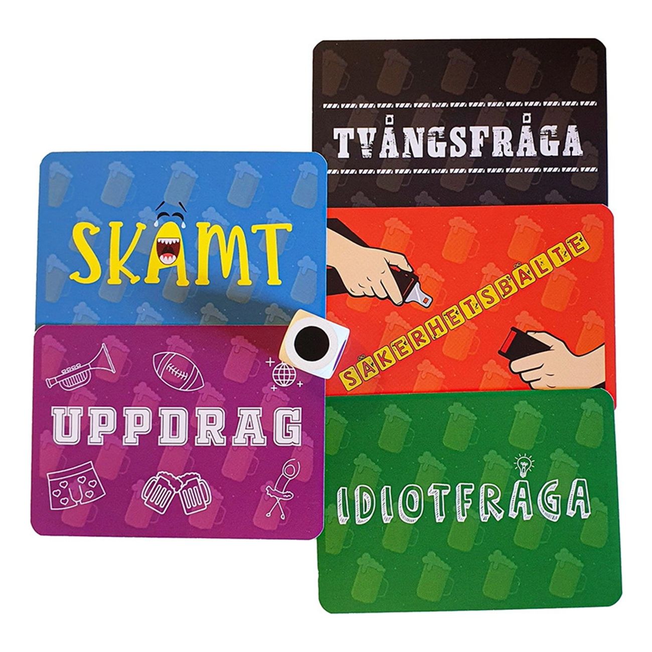 Den som skrattar förlorar - öl-spelet innehåll