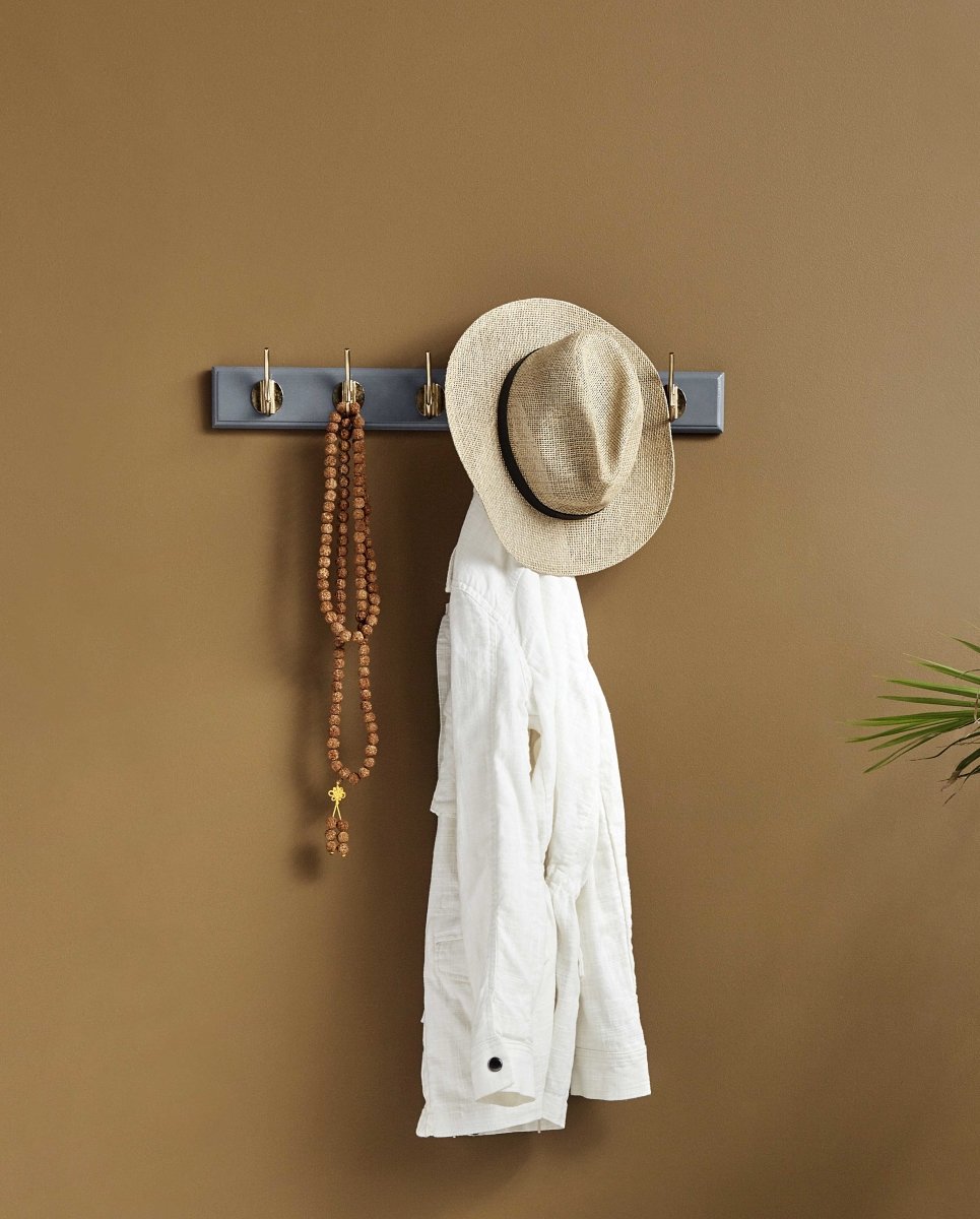Edgy Coat Rack, 6 Hooks - Grey, Nordal, hängare & krokar