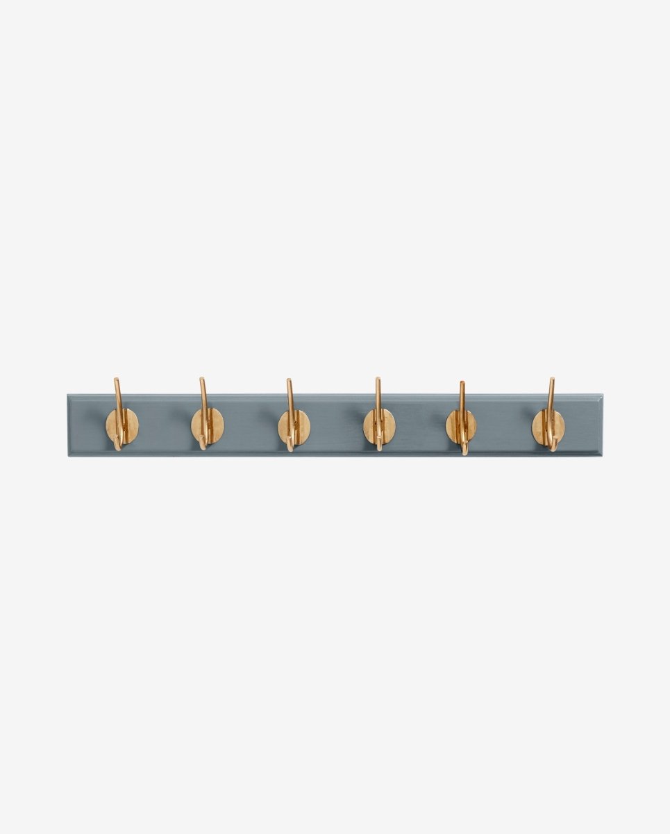 Edgy Coat Rack, 6 Hooks - Grey, Nordal, hängare & krokar