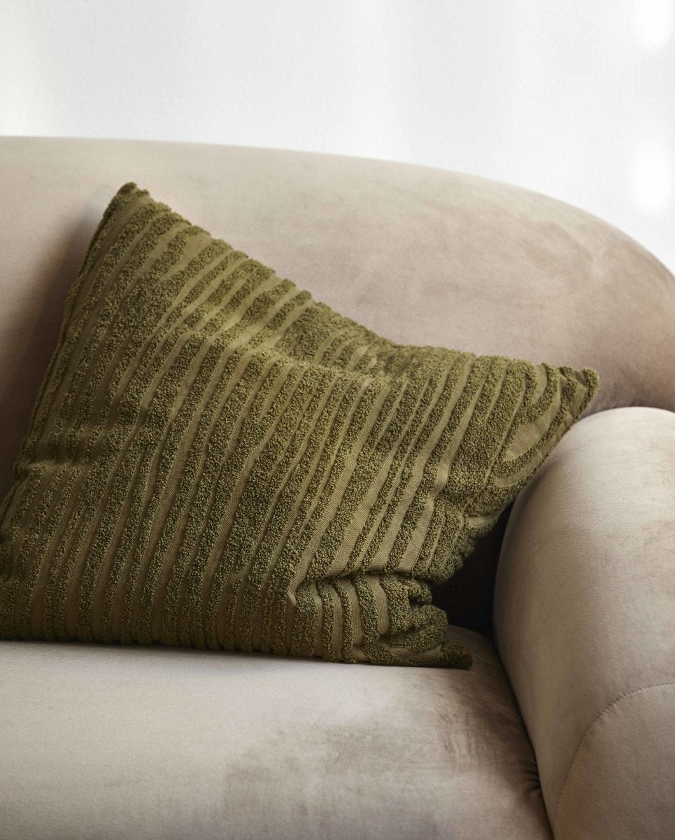Elodie Cushion Cover, Dark Green, Nordal, sovrums textilier