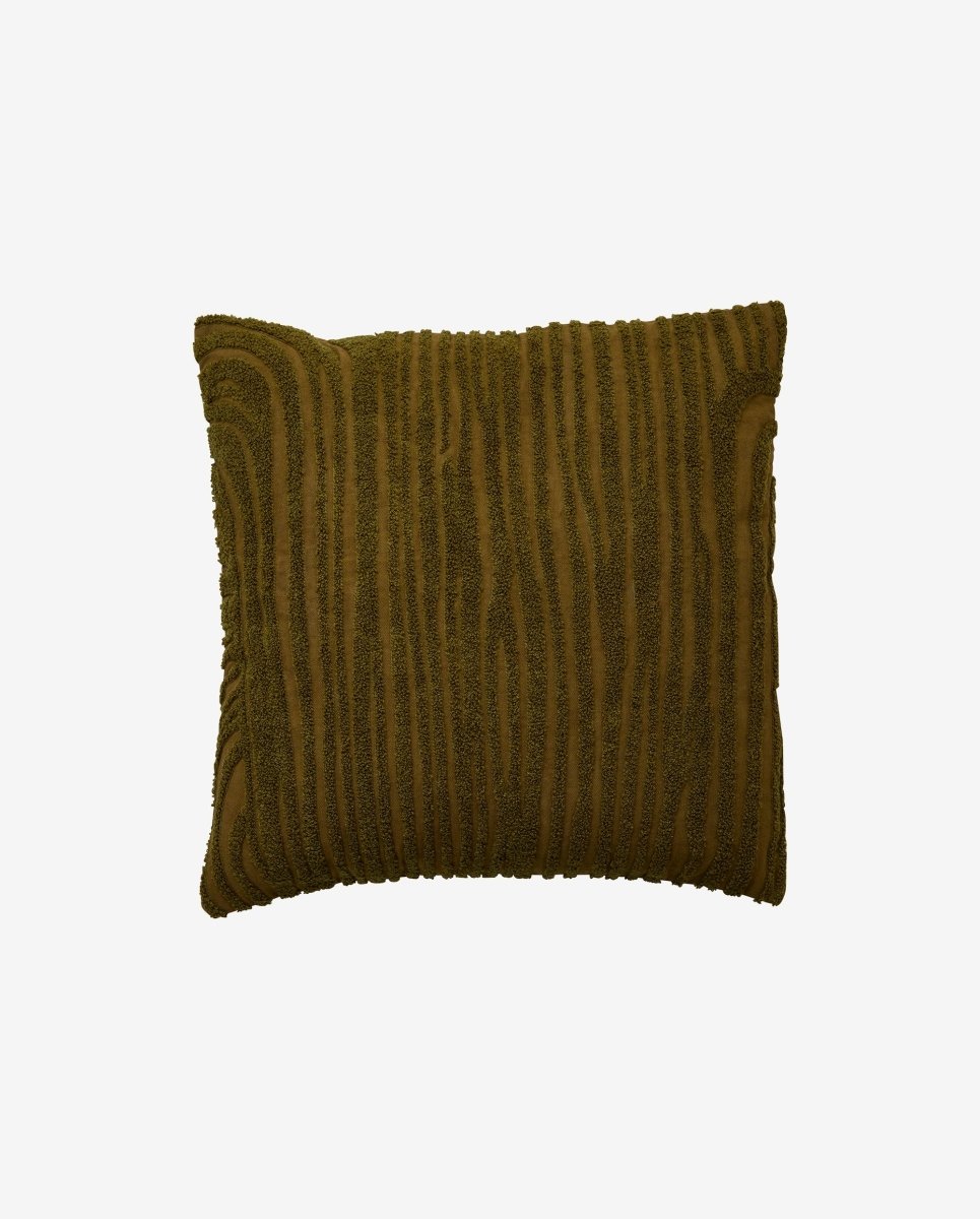 Elodie Cushion Cover, Dark Green, Nordal, sovrums textilier
