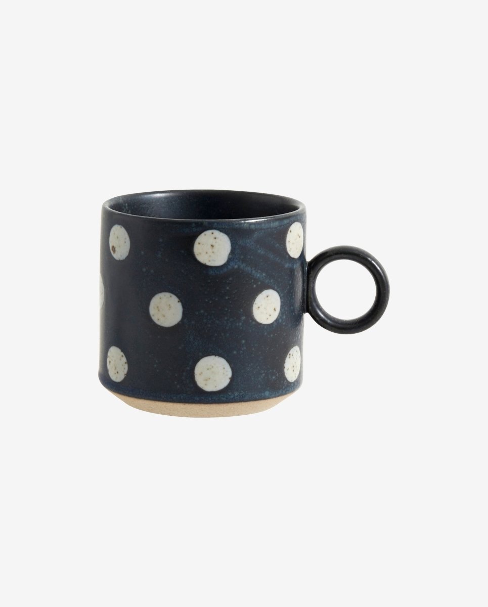 Grainy Cup W. Handle, Dark Blue/ Sand, Nordal, koppar och muggar