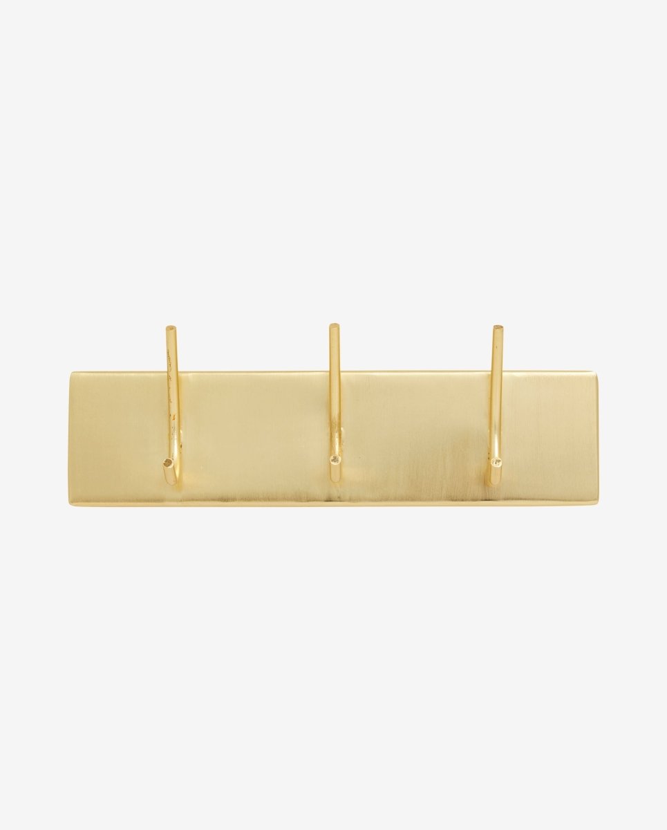 Haaoy Coat Rack, 3 Hooks - Golden Finish, Nordal, hängare & krokar