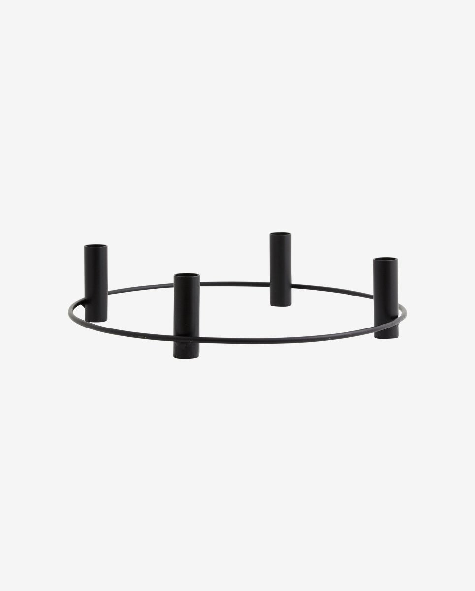 Irona Candle Holder, F/4 Candles, Black, Nordal, ljus & ljuslyktor