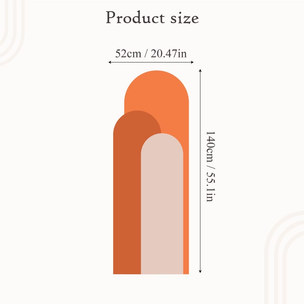 Modern Väggdekal i Enkel Stil med Bågmotiv för Vardagsrummet Jga002, Flora Grossist, väggdekoration