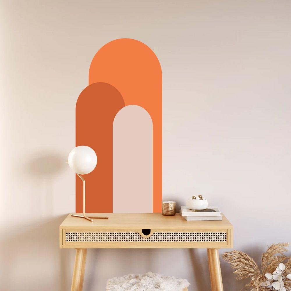 Modern Väggdekal i Enkel Stil med Bågmotiv för Vardagsrummet Jga002, Flora Grossist, väggdekoration