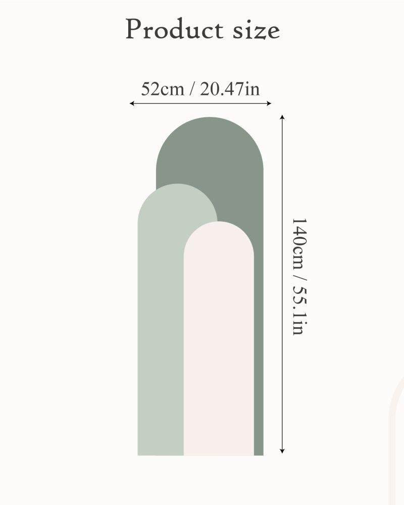 Modern Väggdekal i Enkel Stil med Bågmotiv för Vardagsrummet Jga003, Flora Grossist, väggdekoration