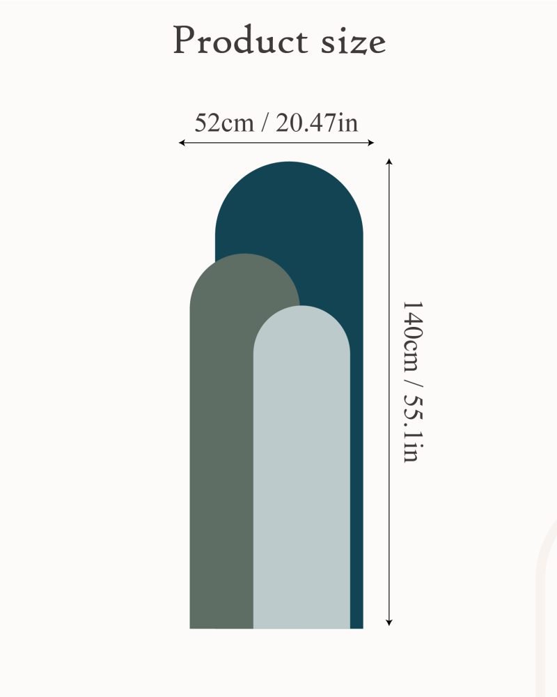 Modern Väggdekal i Enkel Stil med Bågmotiv för Vardagsrummet Jga004, Flora Grossist, väggdekoration