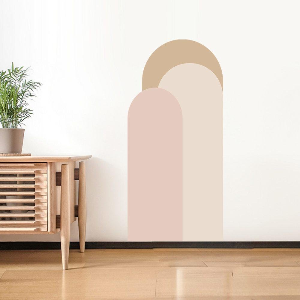 Modern Väggdekal i Enkel Stil med Bågmotiv för Vardagsrummet Jga005, Flora Grossist, väggdekoration